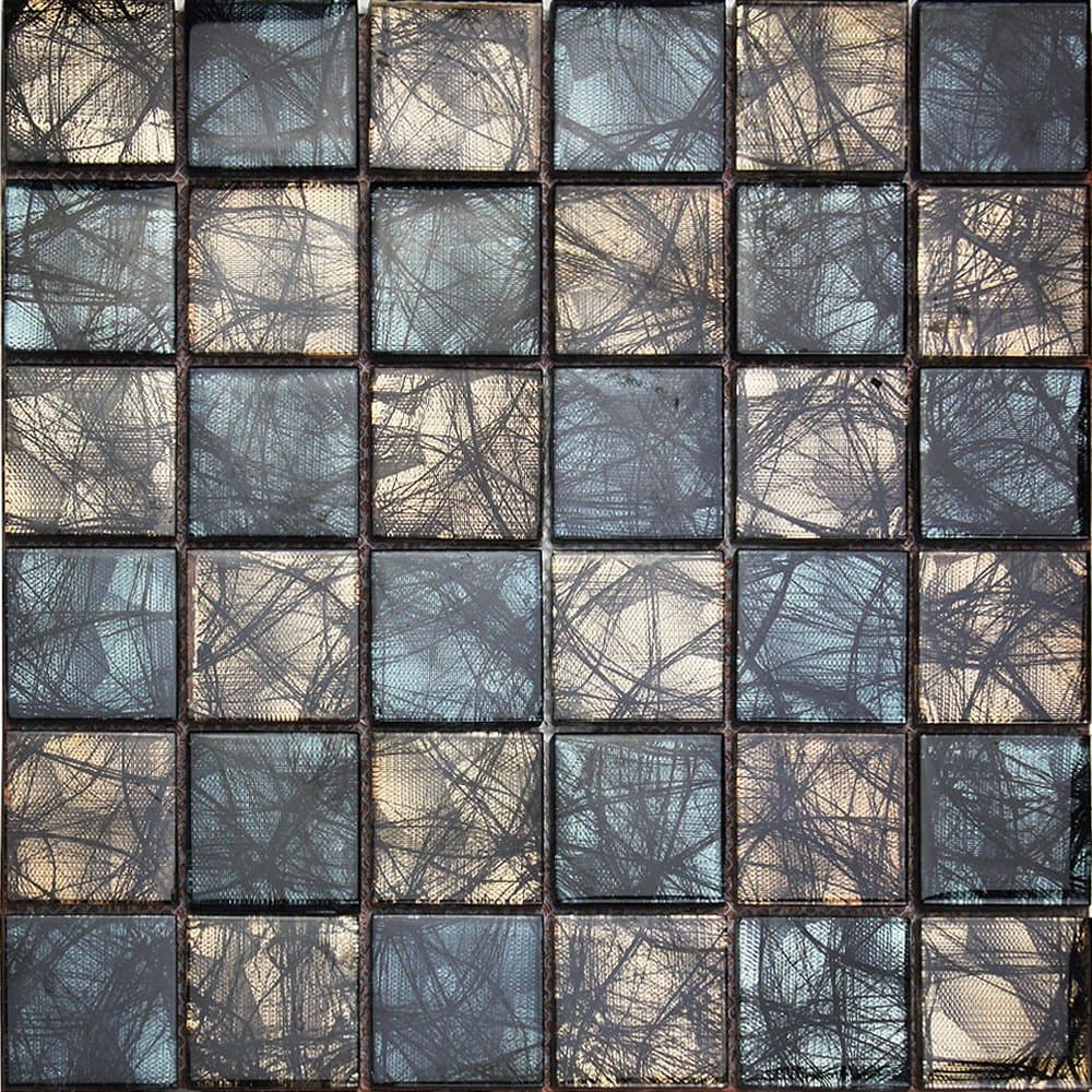 Mosaic Glass Decorative Tile - 15 Pieces