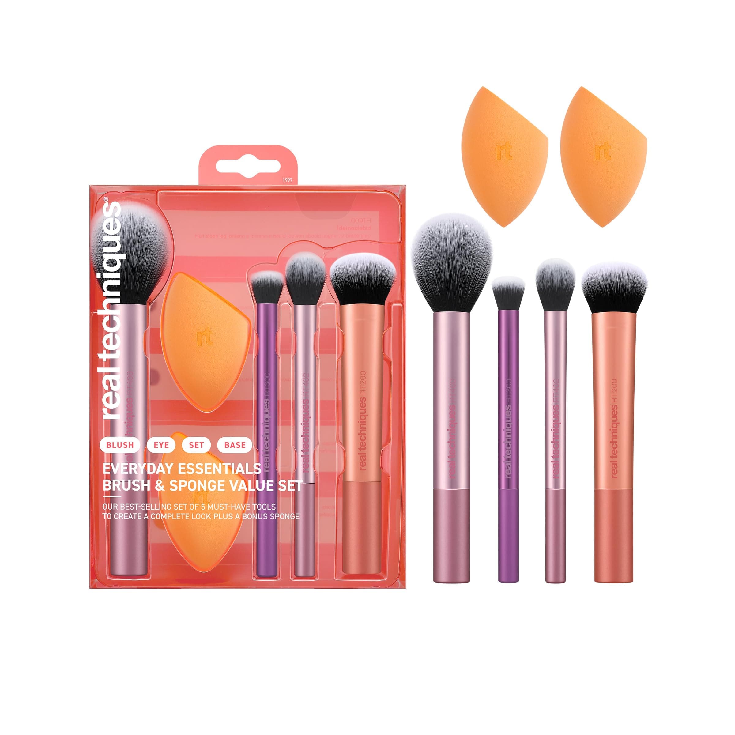 Real Techniques Makeup Brush Set, Set of 6
