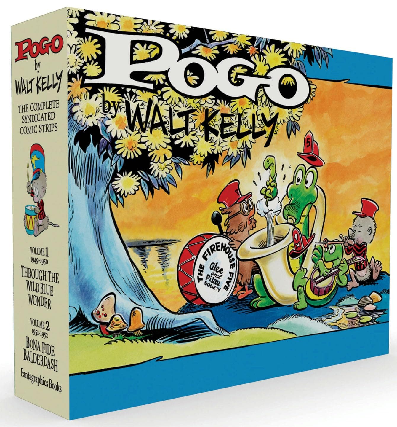 Pogo the Complete Syndicated Comic Strips Box Set: Volume 1 & 2: Through the Wild Blue Wonder and Bona Fide Balderdash