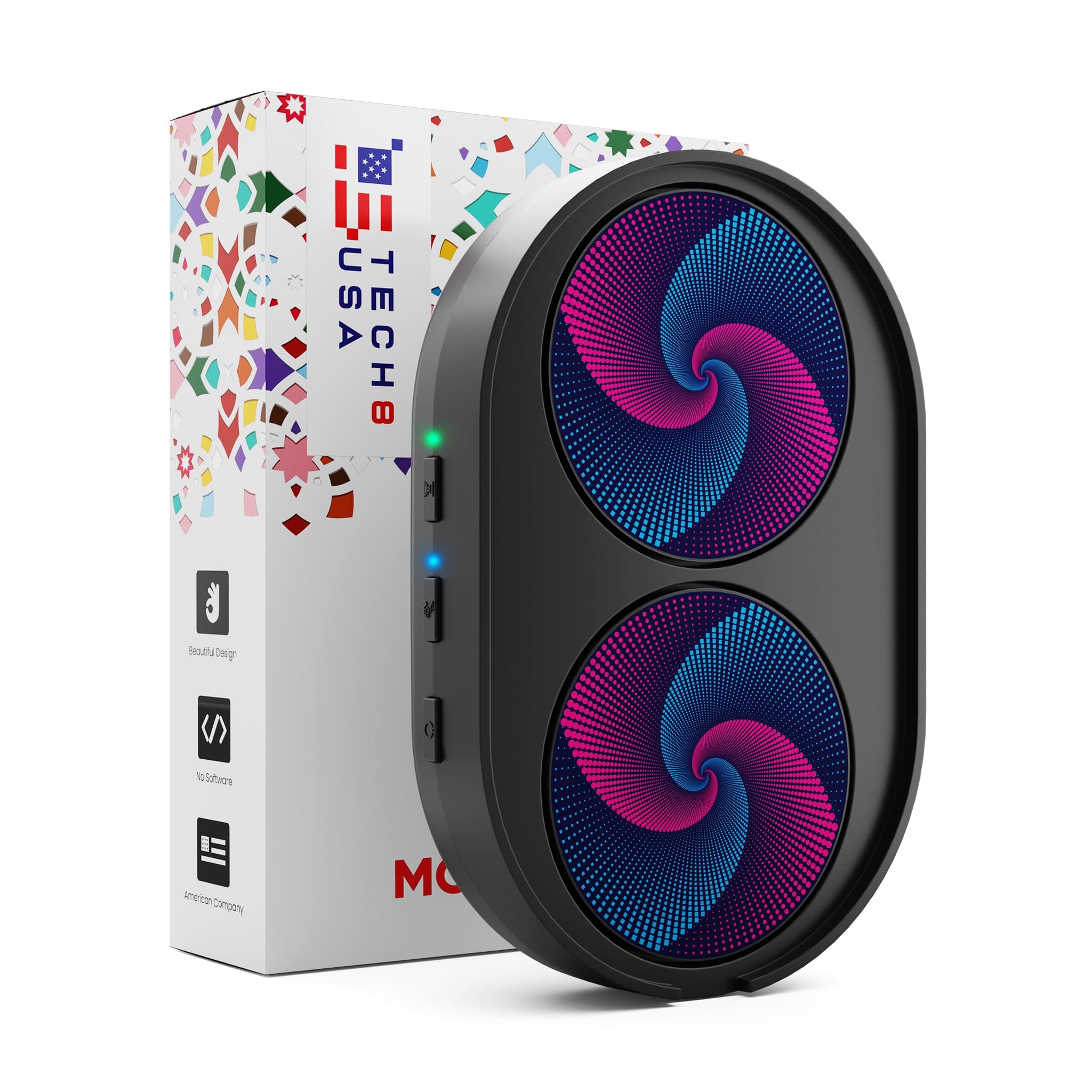 Dual Disc Mouse Mover Jiggler, No Software, Random Movement, Patented, Designed, Engineered, Packaged in USA - Twister