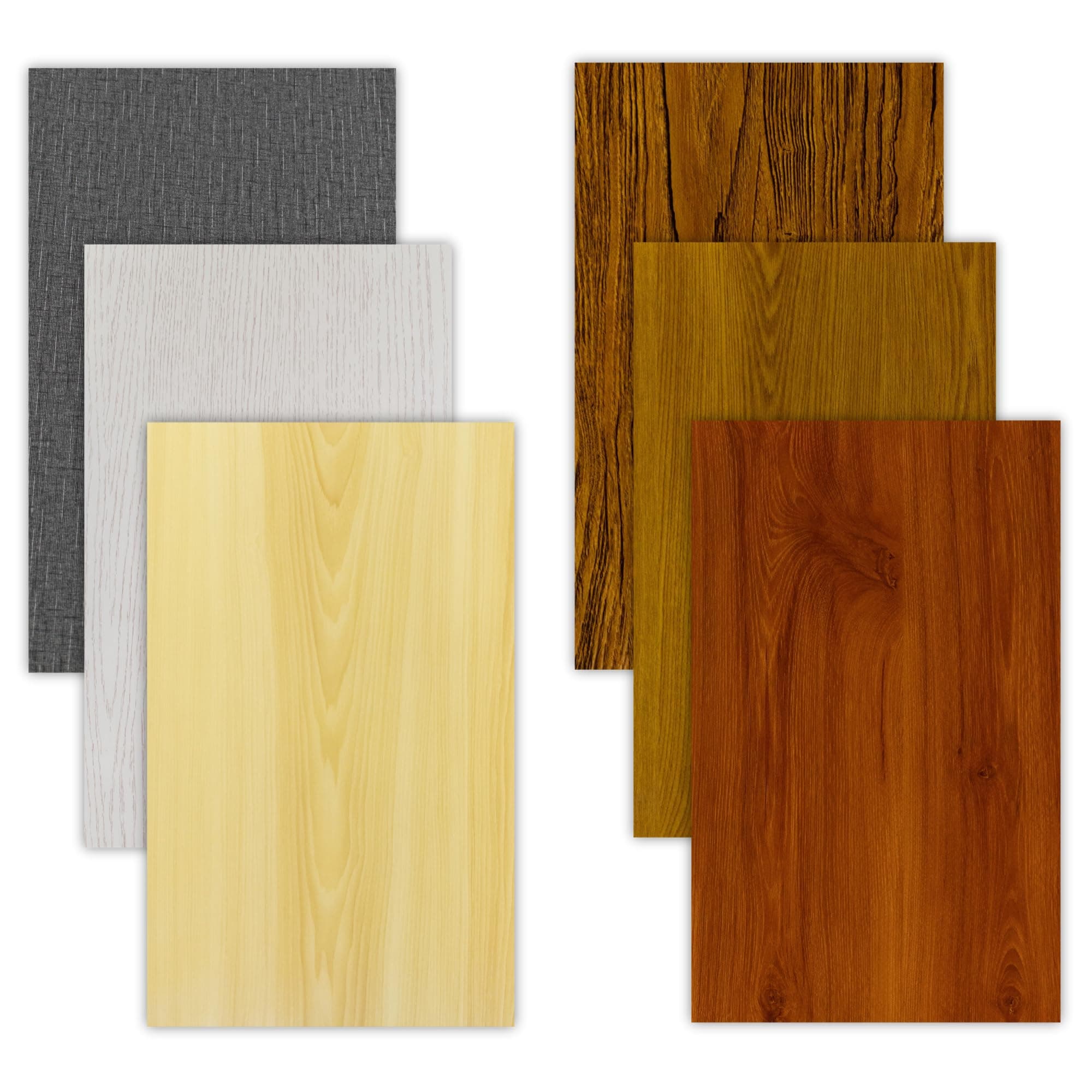 2.6mm (1/8th Inch), 12x19 inch, Glowforge Performance Series CO2 Laser Ready, Special Pattern cast Acrylic, Craft Closet Brand | Wood Grain Variety Pack