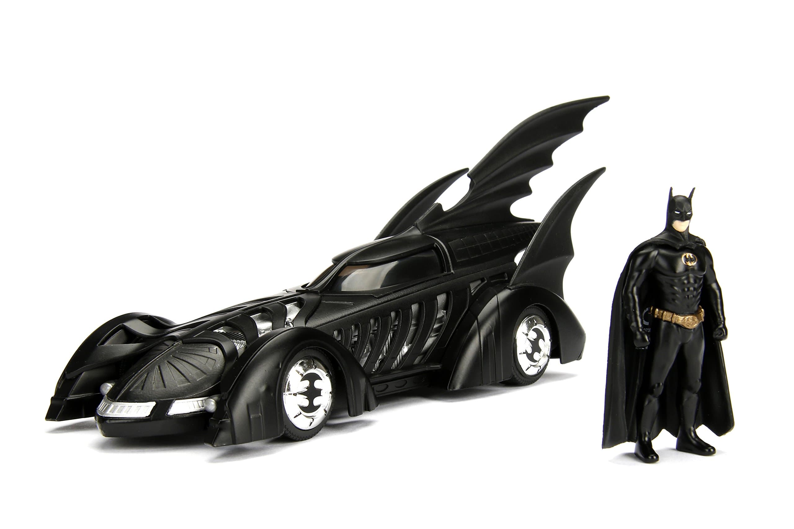 Jada DC Comics Batman Forever Batmobile & Batman Figure 1:24 Die - Cast Vehicle with Figure