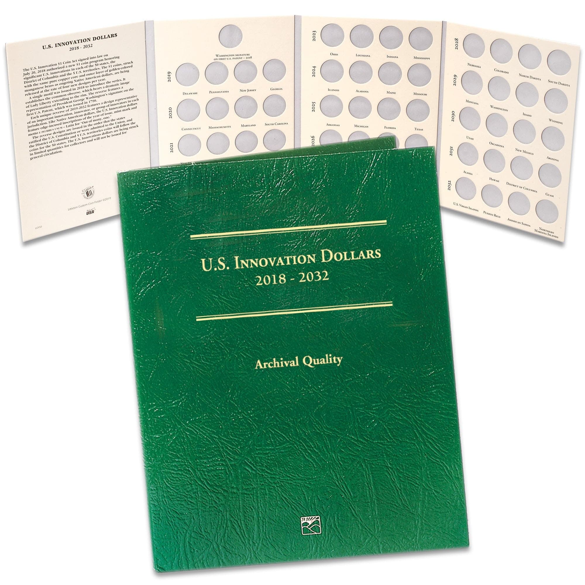 2018-2032 U.S. Innovation Dollar Folder Coin Storage