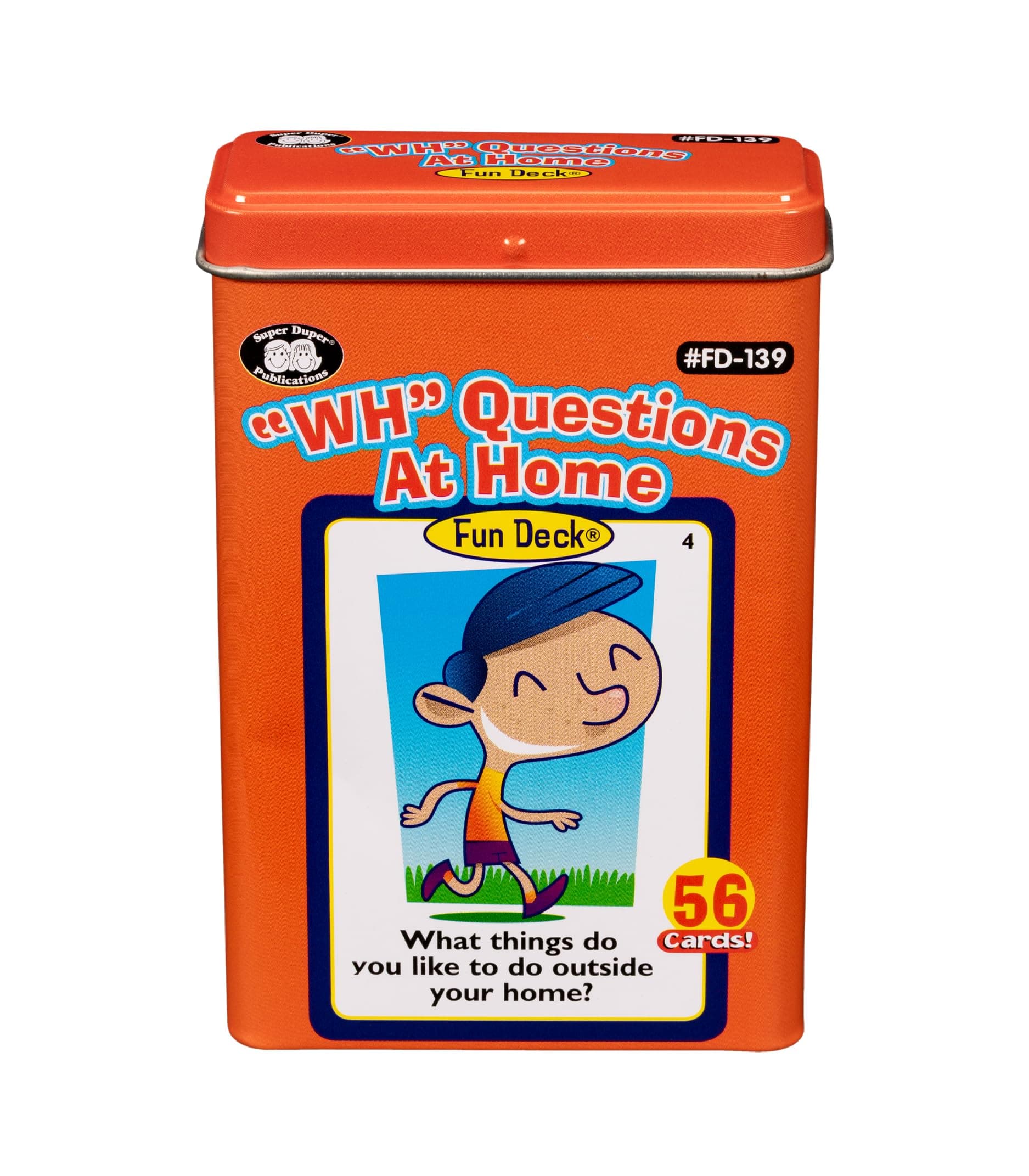 Super Duper Publications | WH Questions at Home Fun Deck | Communication and Social Skills Flash Cards | Educational Learning Products for Children