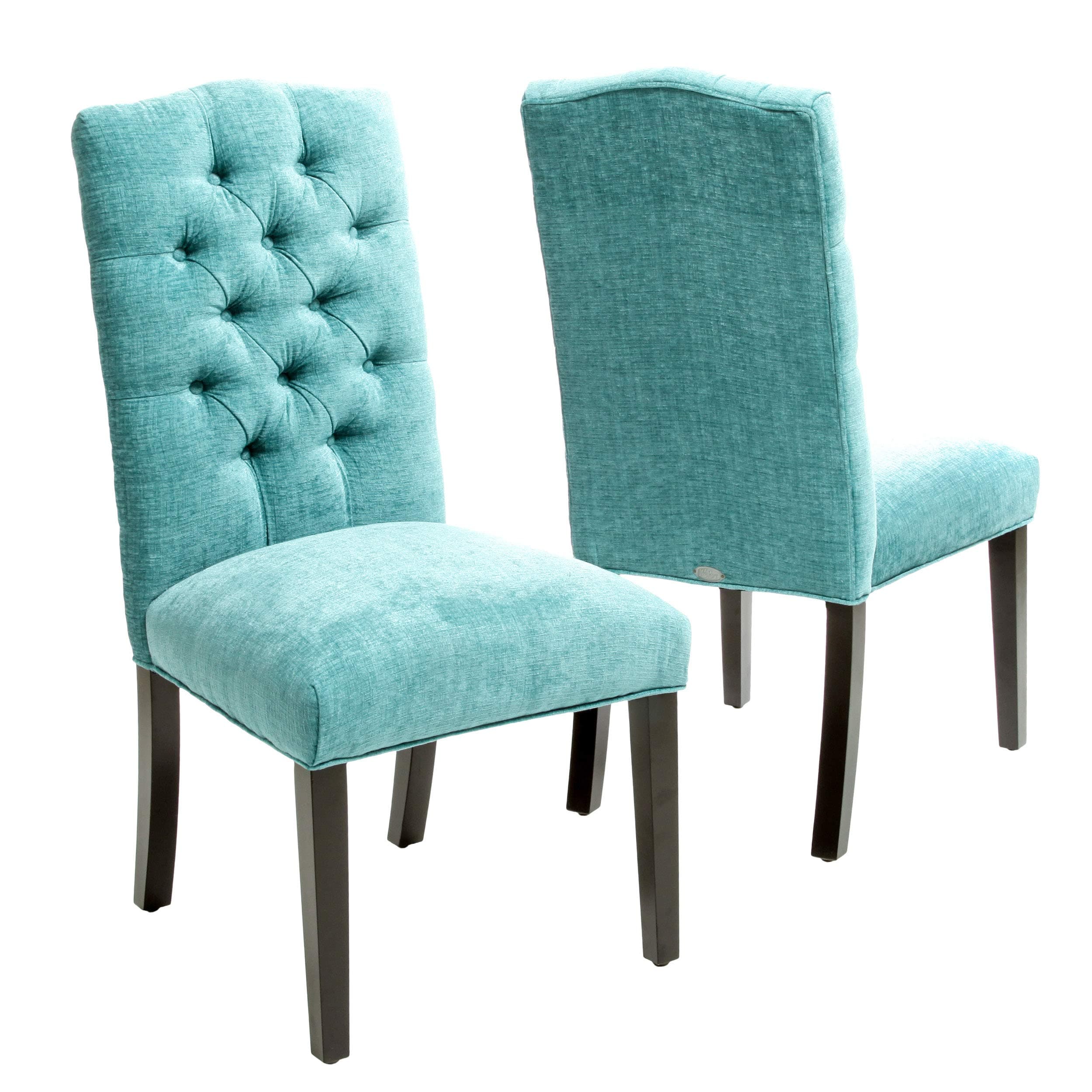Christopher Knight Home CKH Crown Top Dining Chairs, 2-Pcs Set, Light Teal