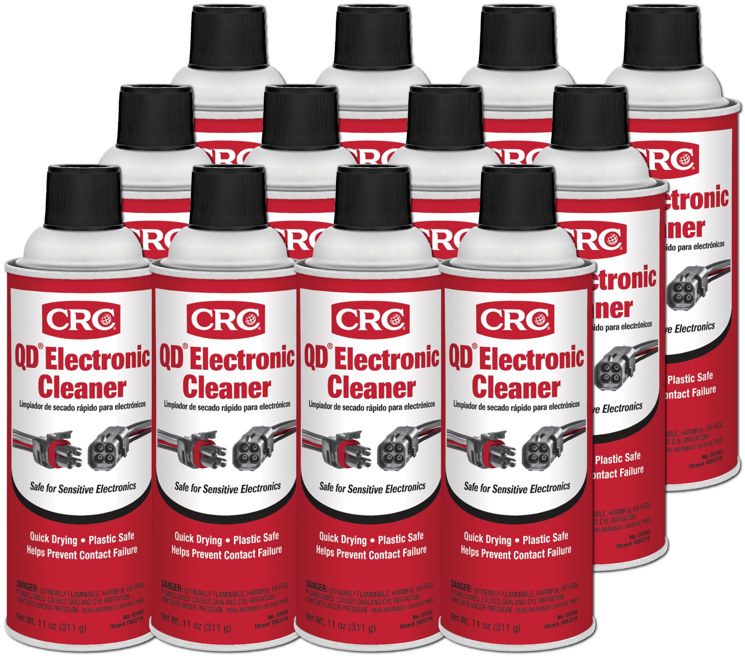 05103-Case 5103 Quick Dry Electronic Cleaner, 11 oz, 12 Pack