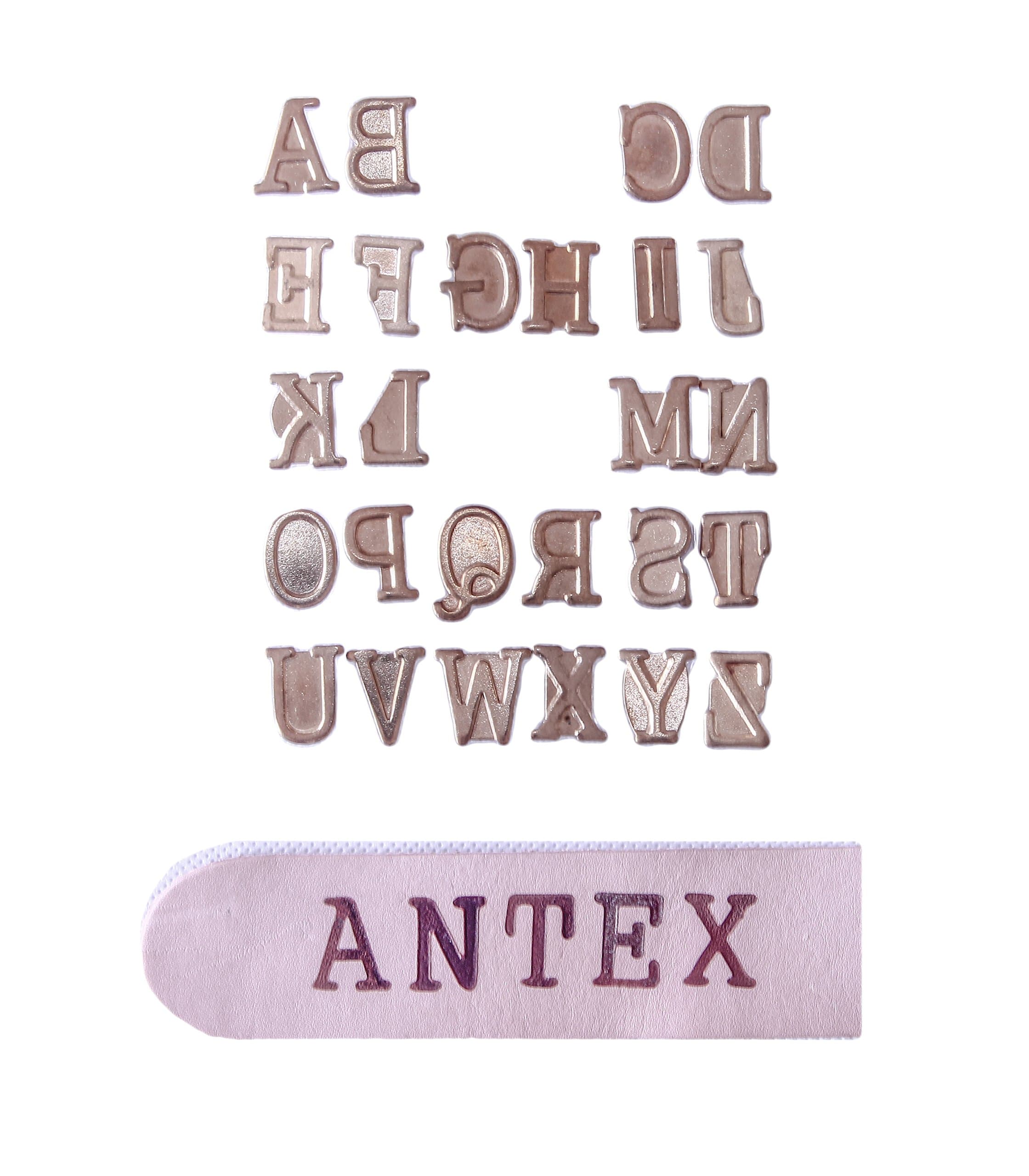 Antex R8Q0L030 Alphabet Pyrography Stamps
