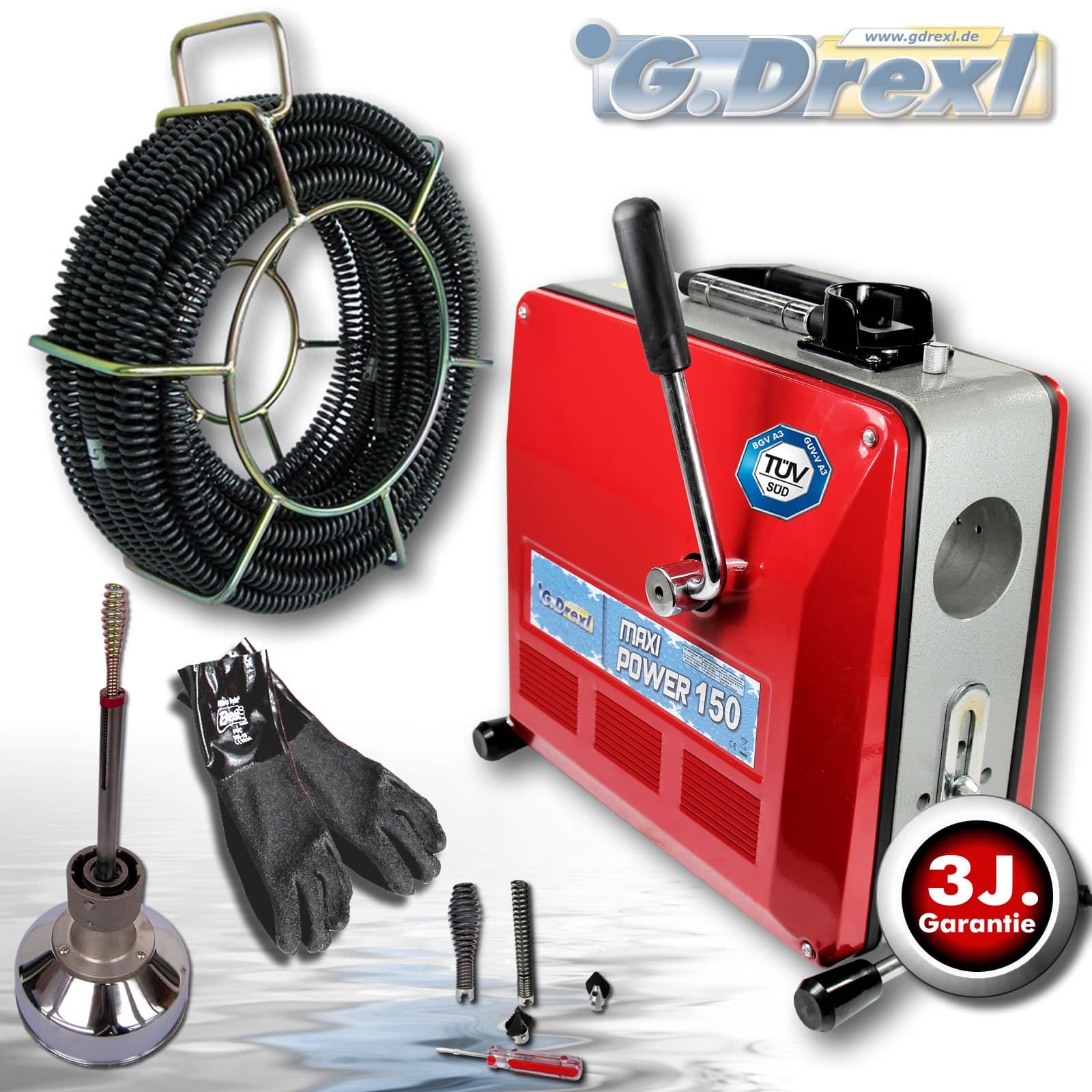 Drain Cleaning Device Professional Kit 1 MAXI Power 150