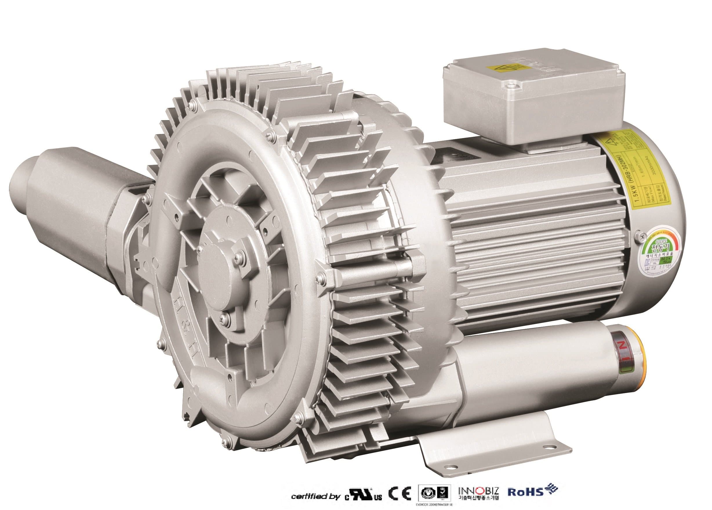 Pacific Regenerative Blower PB-302 (HRB-302), Ring, Side channel, Vacuum Pressure Blowers