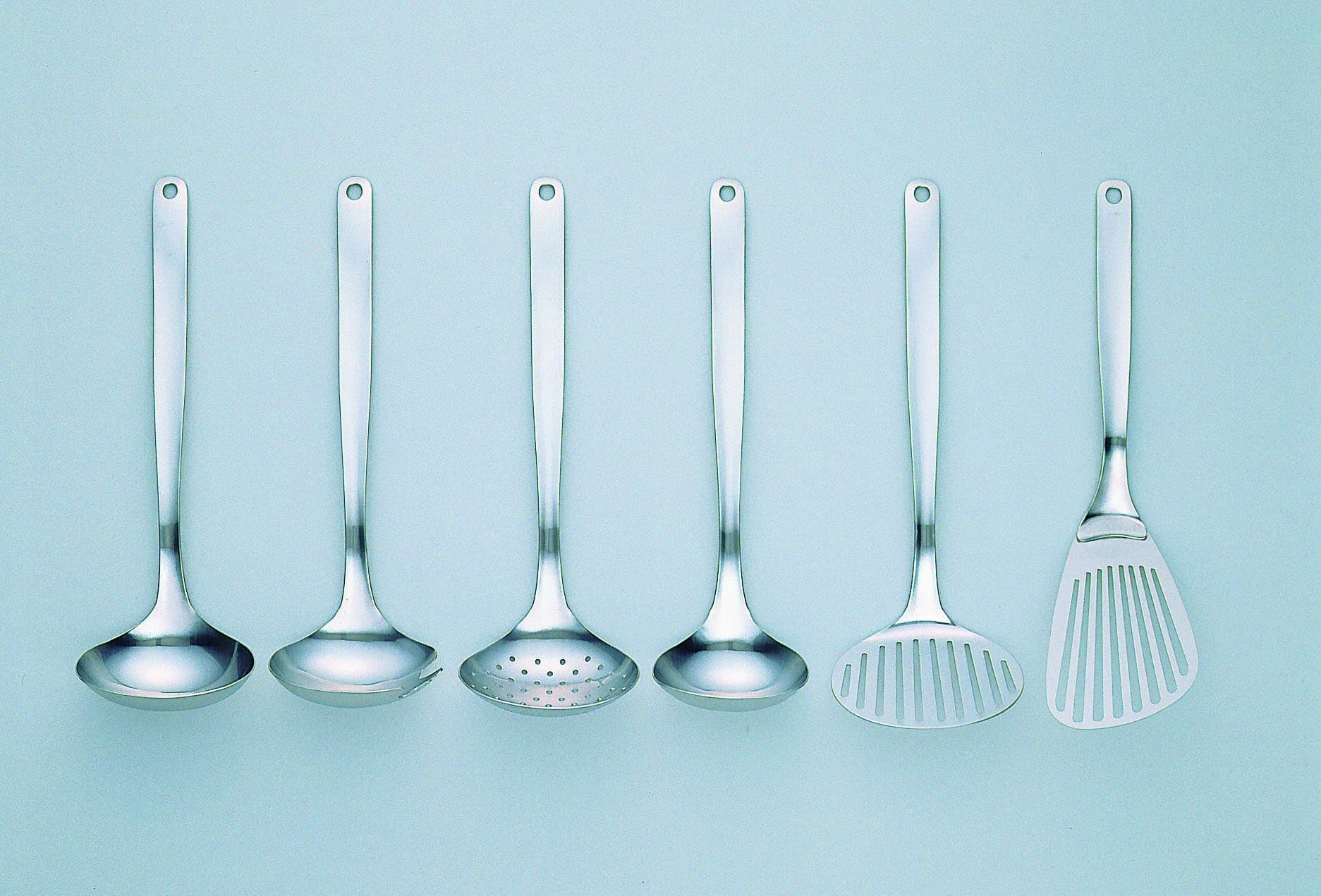 Sori Yanagi Kitchen Tool Designed Simple and Easy to Use, Tsubamesanjo Stainless Steel, Butterbeater, Turner, Skimmer, Fork Ladle, Large, Ladle M, Dishwasher Safe, 18-8 Stainless Steel