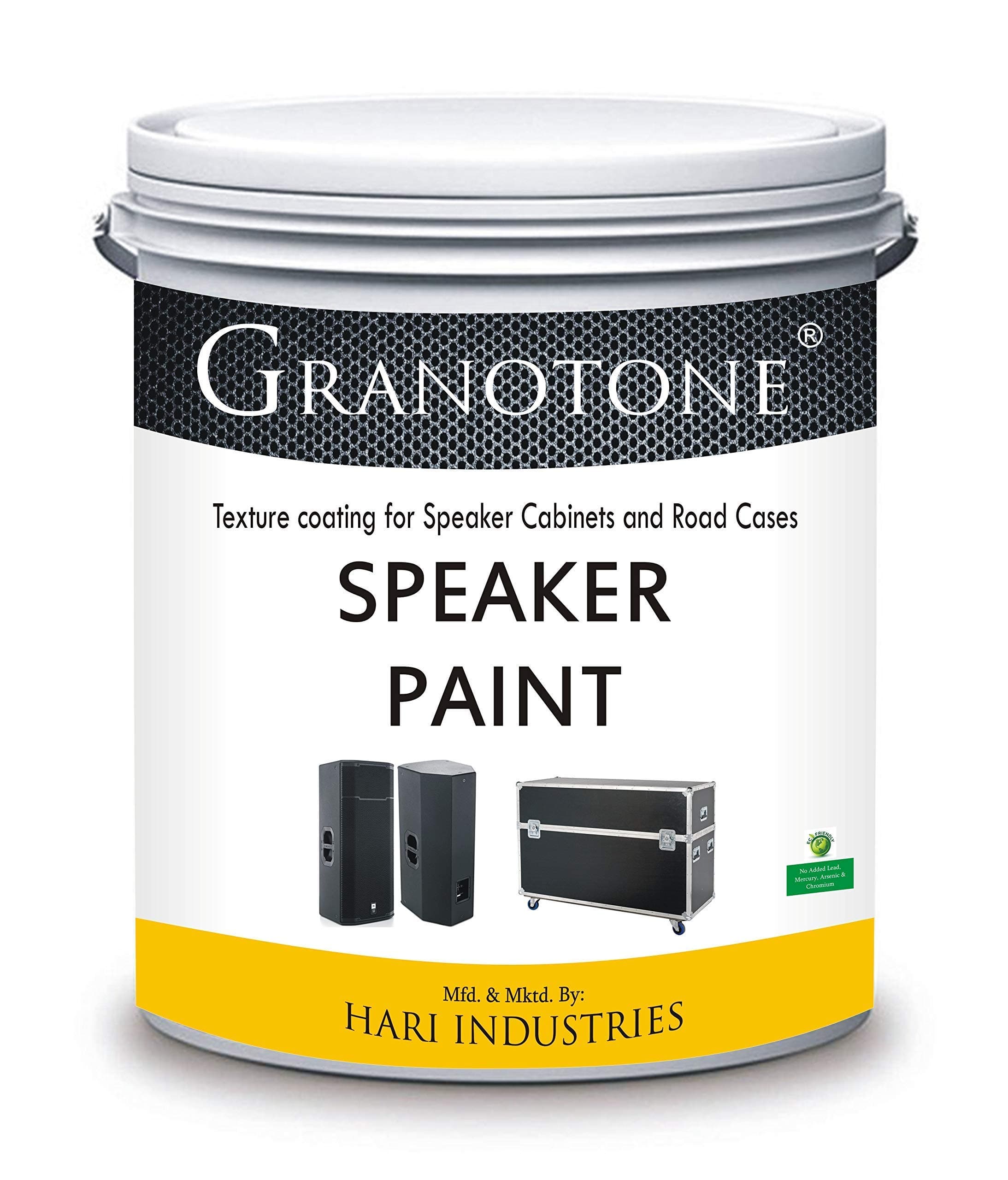 GRANOTONE Roller Grade Speaker Cabinet Texture Coating Paint (Black) 800 GMS