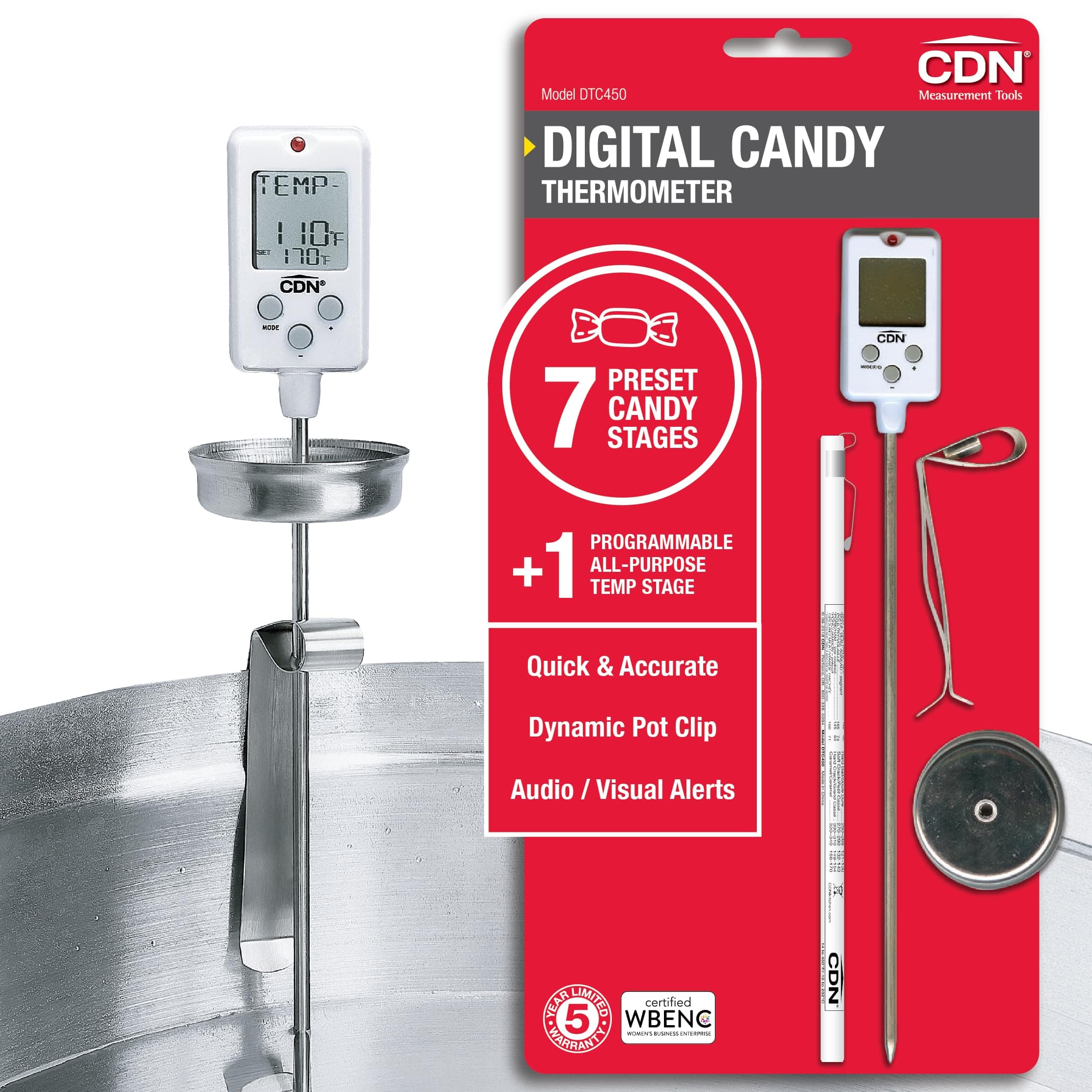 DTC450 Digital Pre-Programmed & Programmable Candy Thermometer