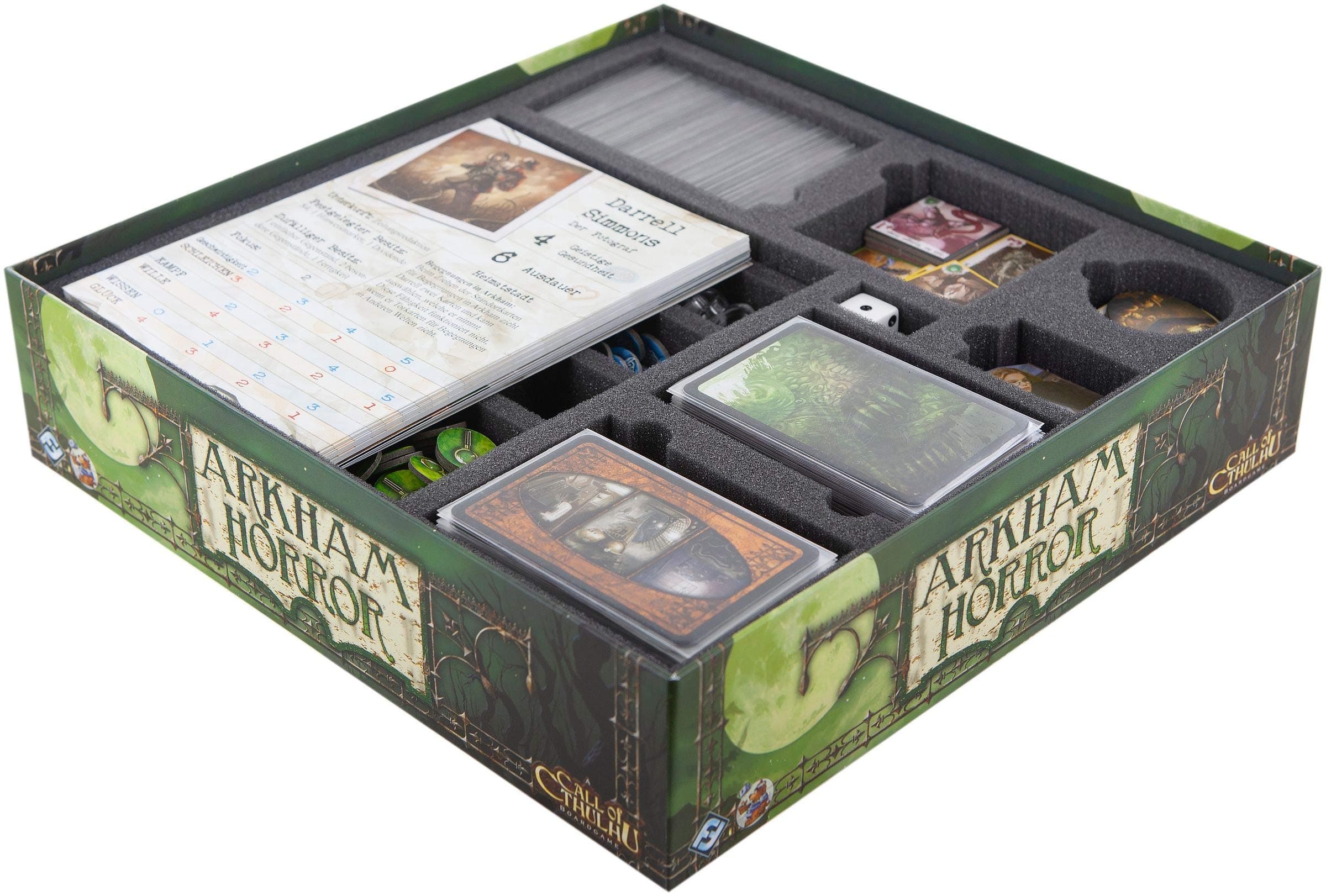 FeldherrFoam Tray Set Compatible with Arkham Horror Board Game Box