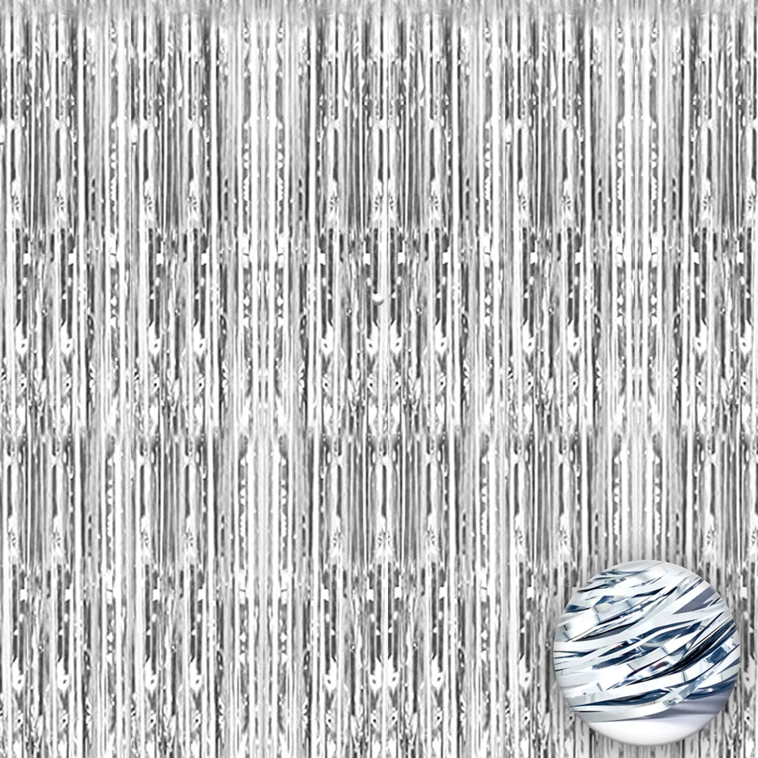 KatchOn, Silver Foil Fringe Pack of 1