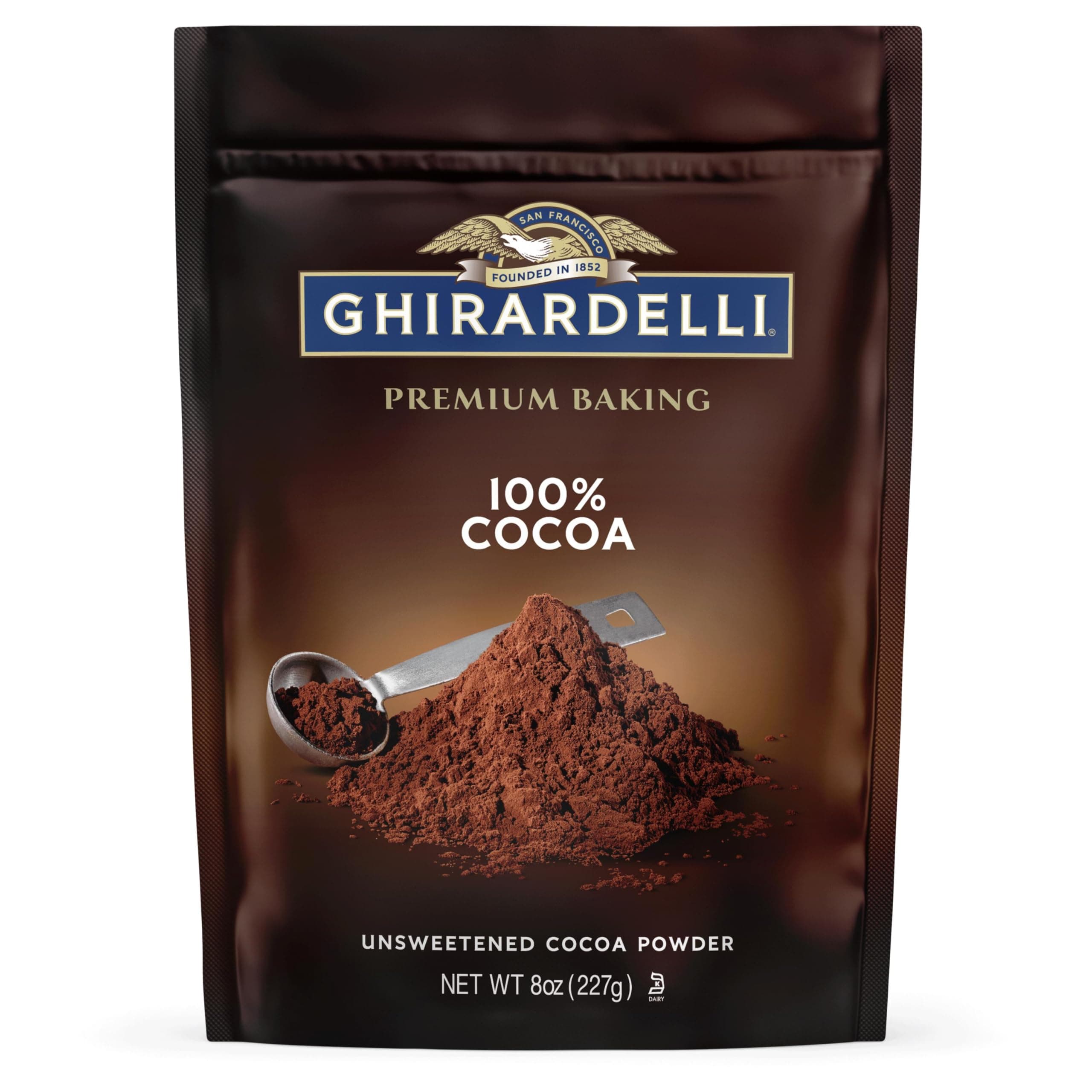 Chocolate Unsweetened Cocoa Pouch, 8 Ounce