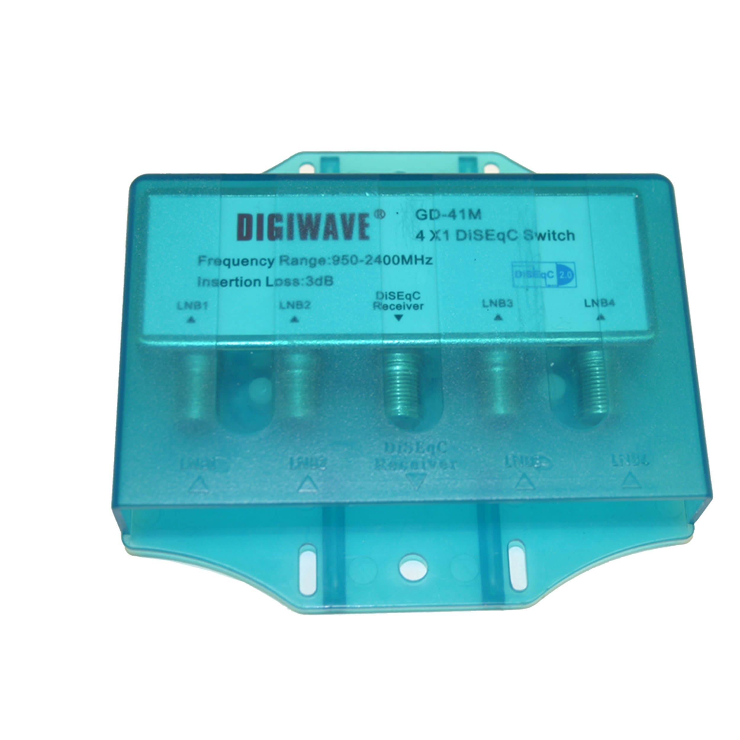 Homevision Technology 4 in 1 Out Diseqc Switch, Silver (DGS41M2)