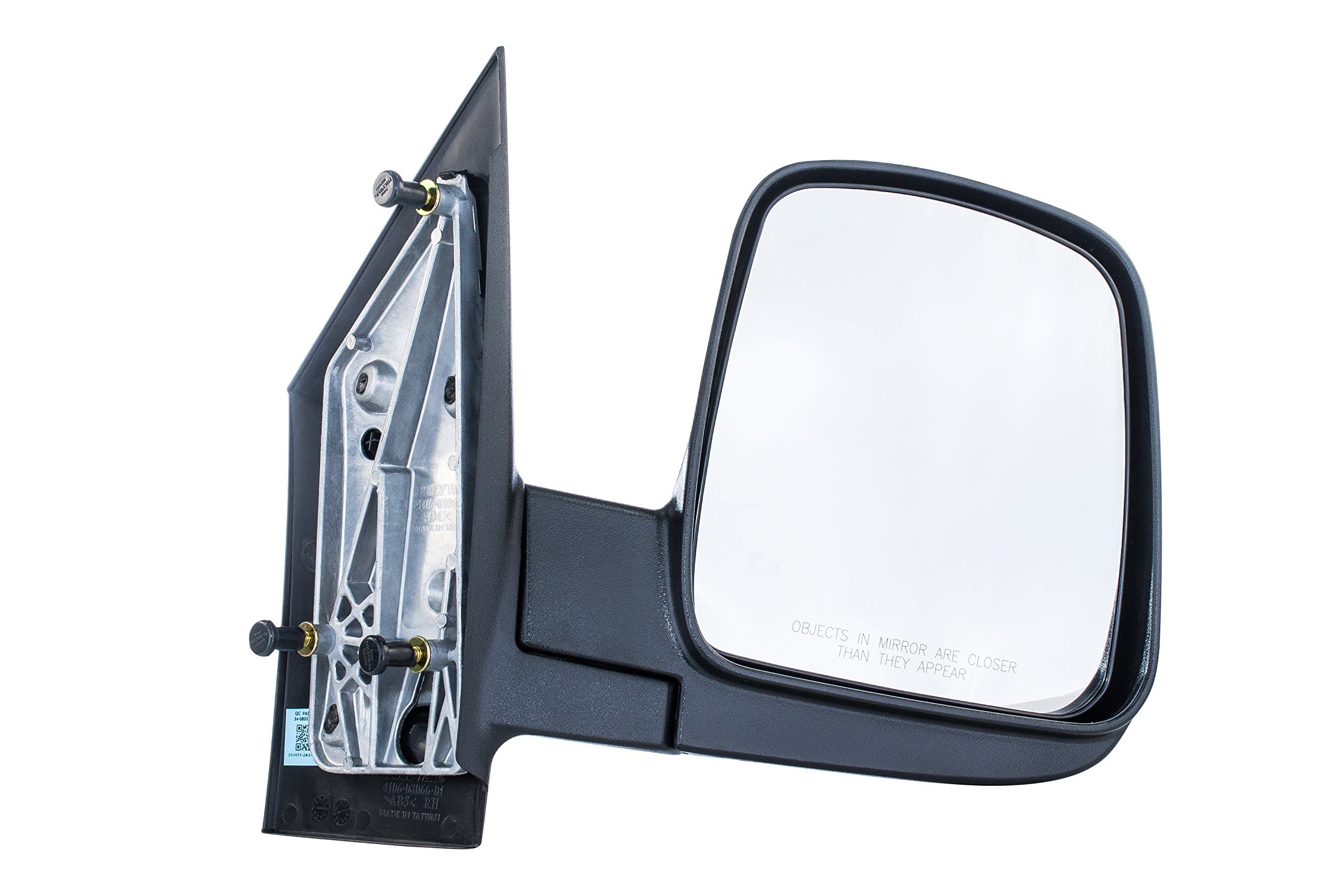 Dependable Direct Right Passenger Side Door Mirror Compatible with Chevy Express GMC Savana Textured Non-Heated Manual Folding (2003-2017) - GM1321284