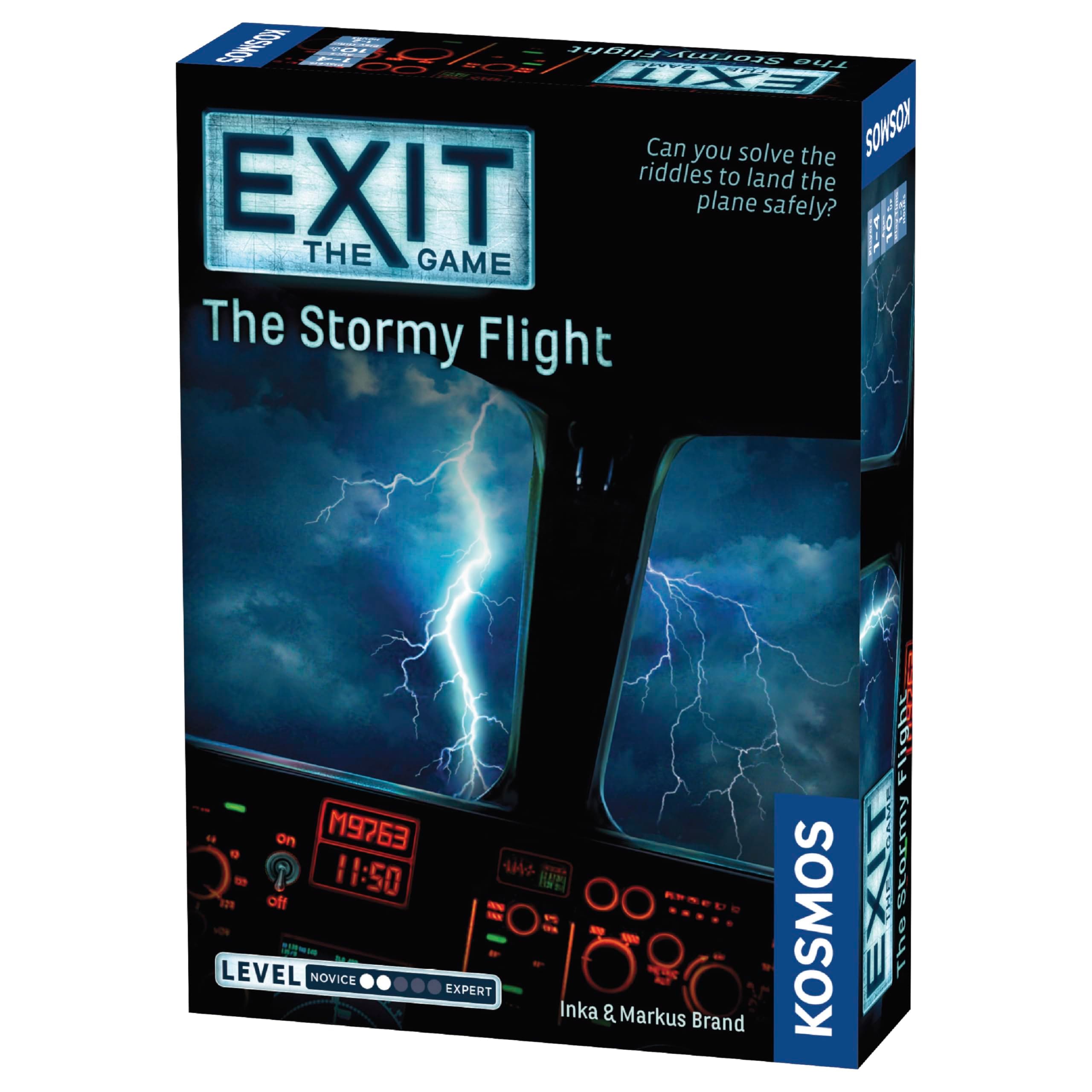 EXIT: The Stormy Flight | Escape Room Game in a Box| â€“ Kosmos Family Friendly, Card-Based at-Home Experience for 1 to 4 Players, Ages 12+