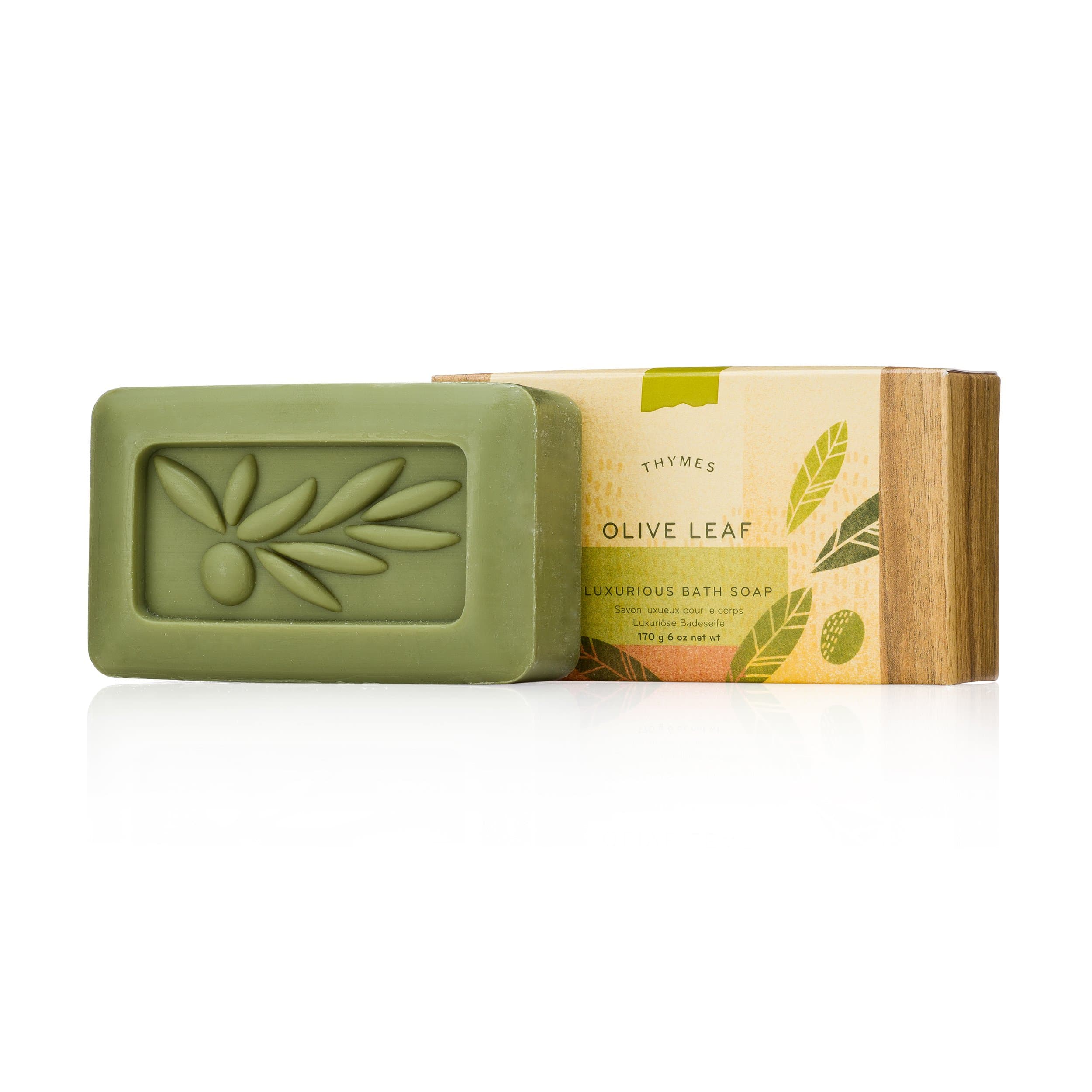 Thymes Bath Soap - 6 Oz - Olive Leaf