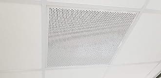 White Plastic Perforated Tile/return with 1/2" Perforations, 100 Thick (#4994W-100-50)
