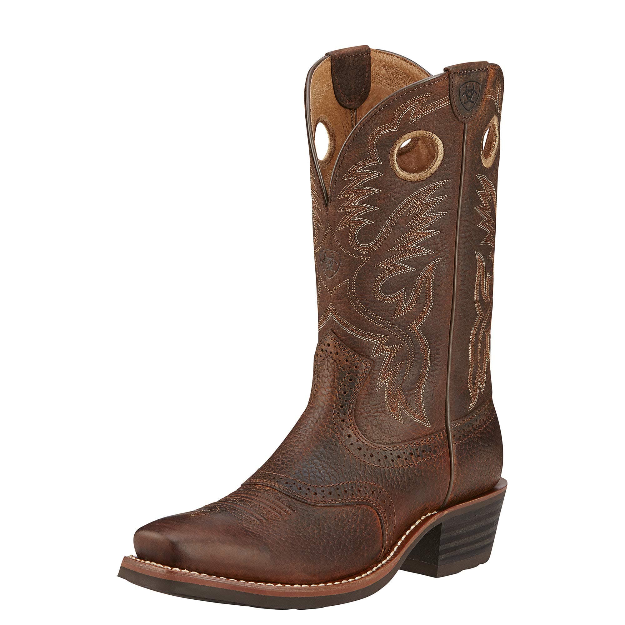 Heritage Roughstock Western Boot - Men's Square Toe Leather Work Boot