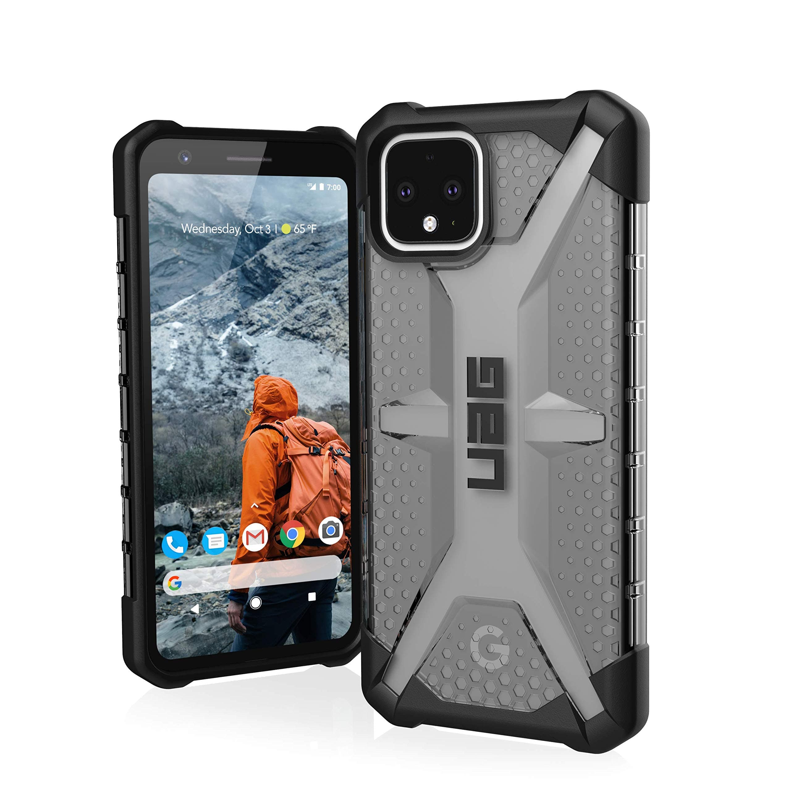 UAG Made for Google Pixel 4 [5.7-inch Screen] Plasma Feather-Light Rugged [Ash] Military Drop Tested Case