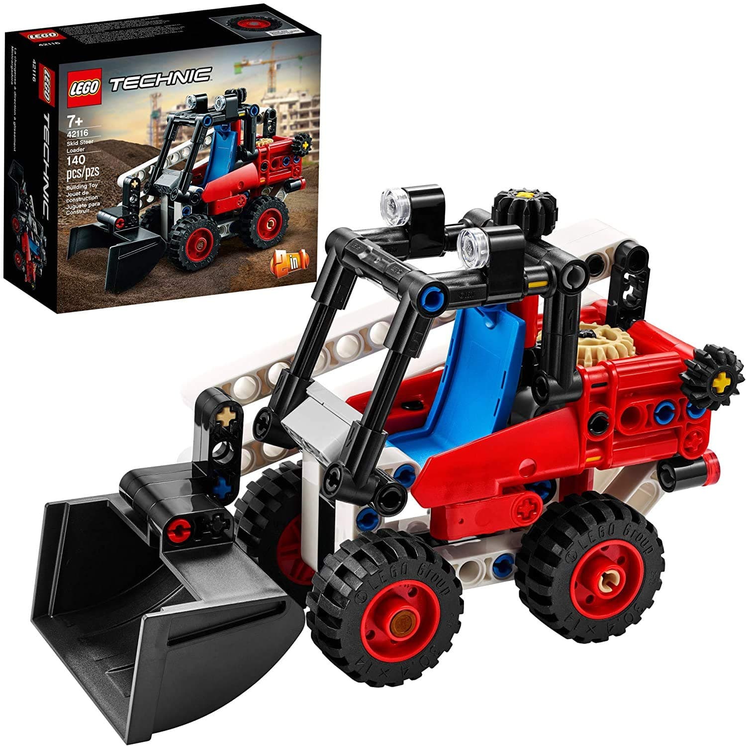 Technic Skid Steer Loader 42116 Model Building Kit for Kids Who Love Toy Construction Trucks, New 2021 (139 Pieces)