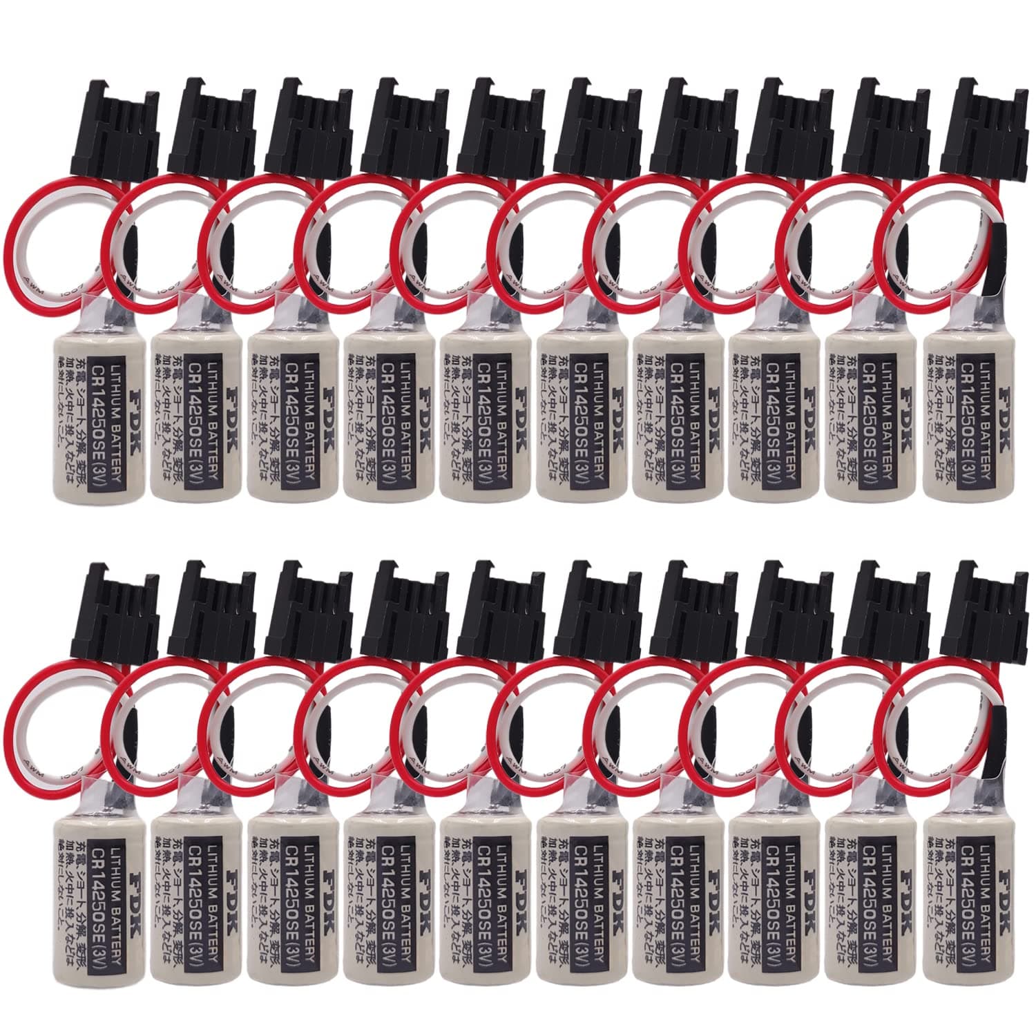 (20-Pieces 3V 1747-BA Replacement PLC Lithium Battery for FDK CR14250SE, AB Allen Bradley 1769-BA, 1756-BA1, SLC-500 Series Controls