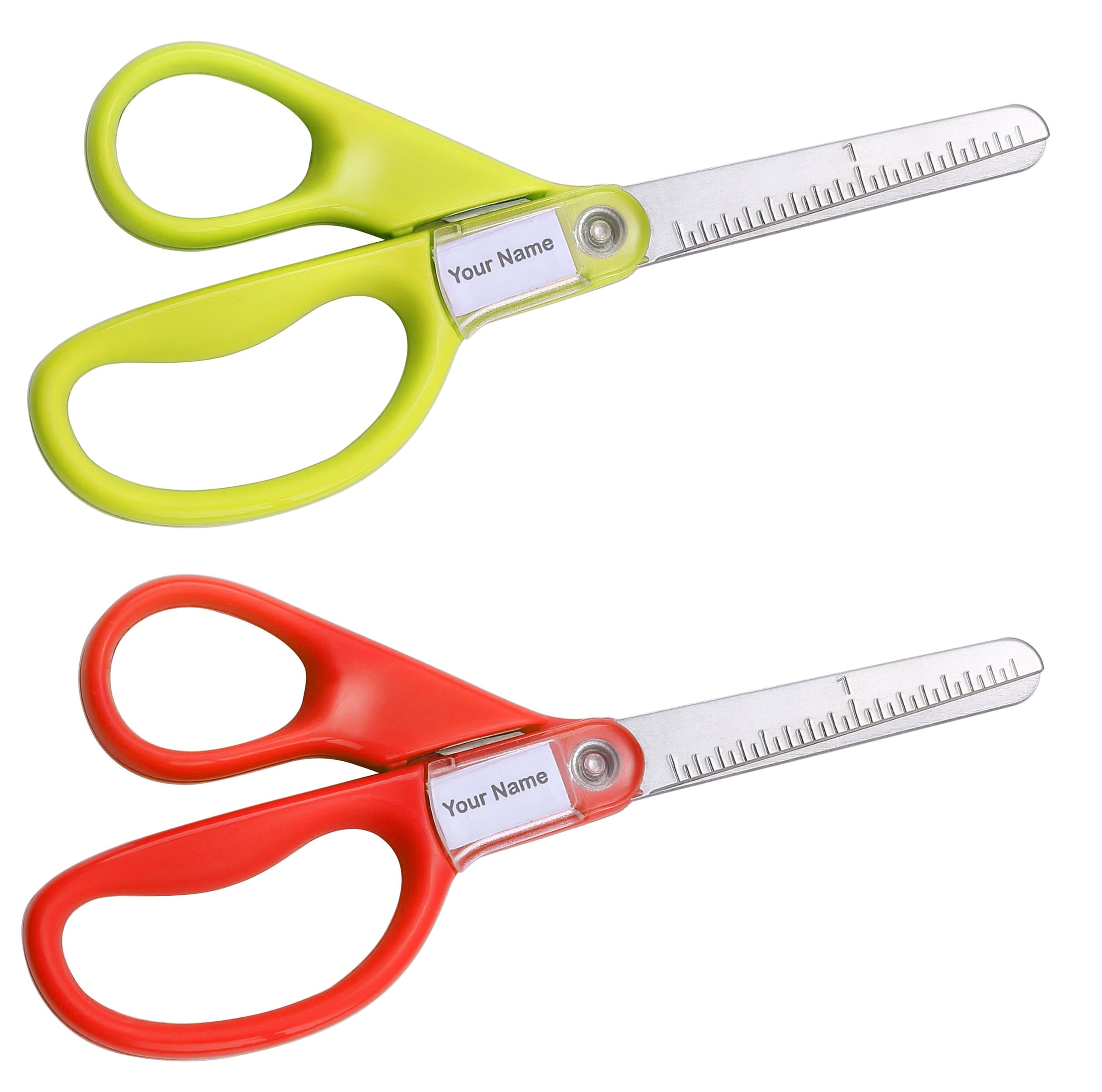 5” Kids Scissors, Blunt Tip, Safety, Comfortable, For Left and Right Handed Use, For Office School Student Crafts, Assorted Colors, 2 Pack