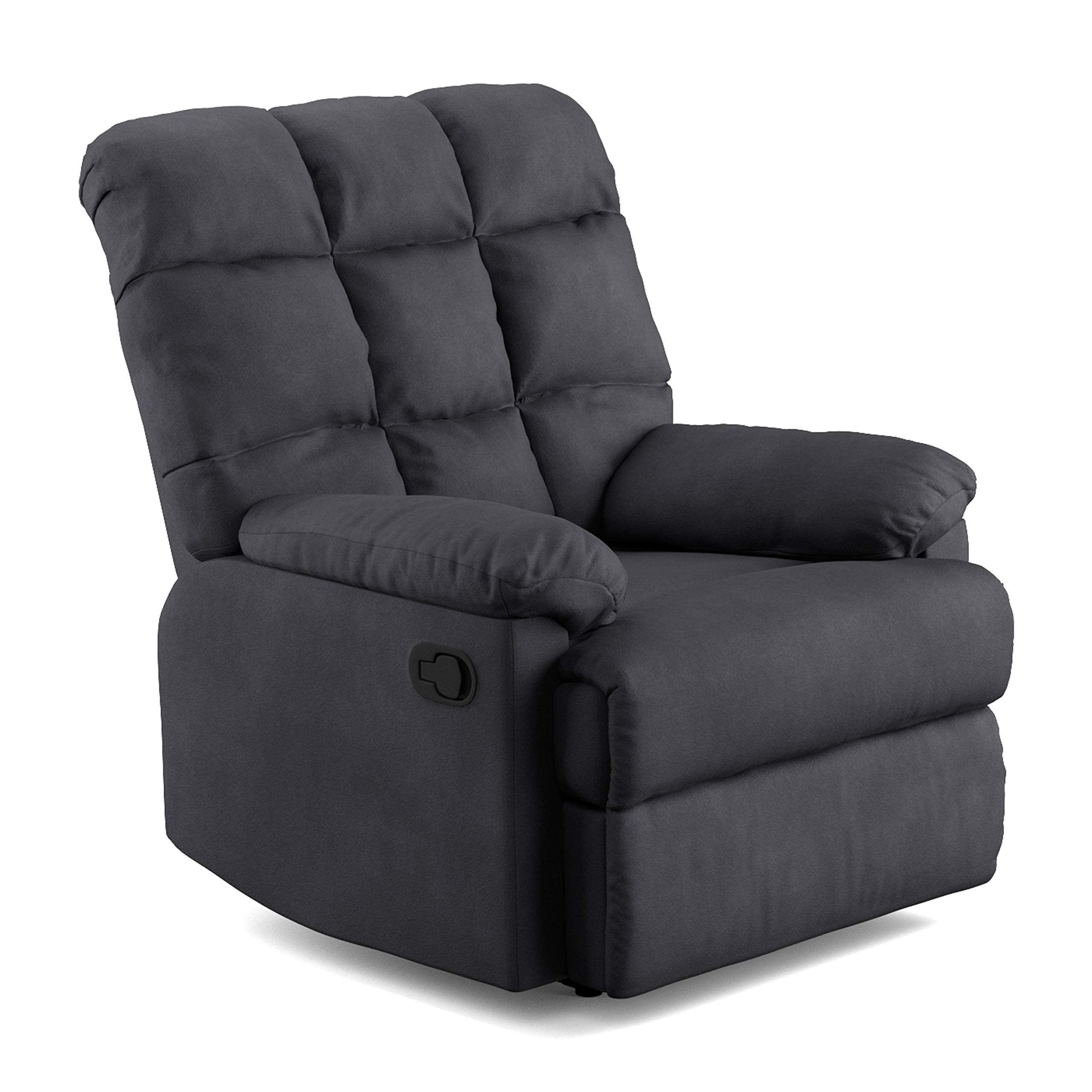 Domesis Cheraw Microfiber Wall Hugger Recliner, Gray