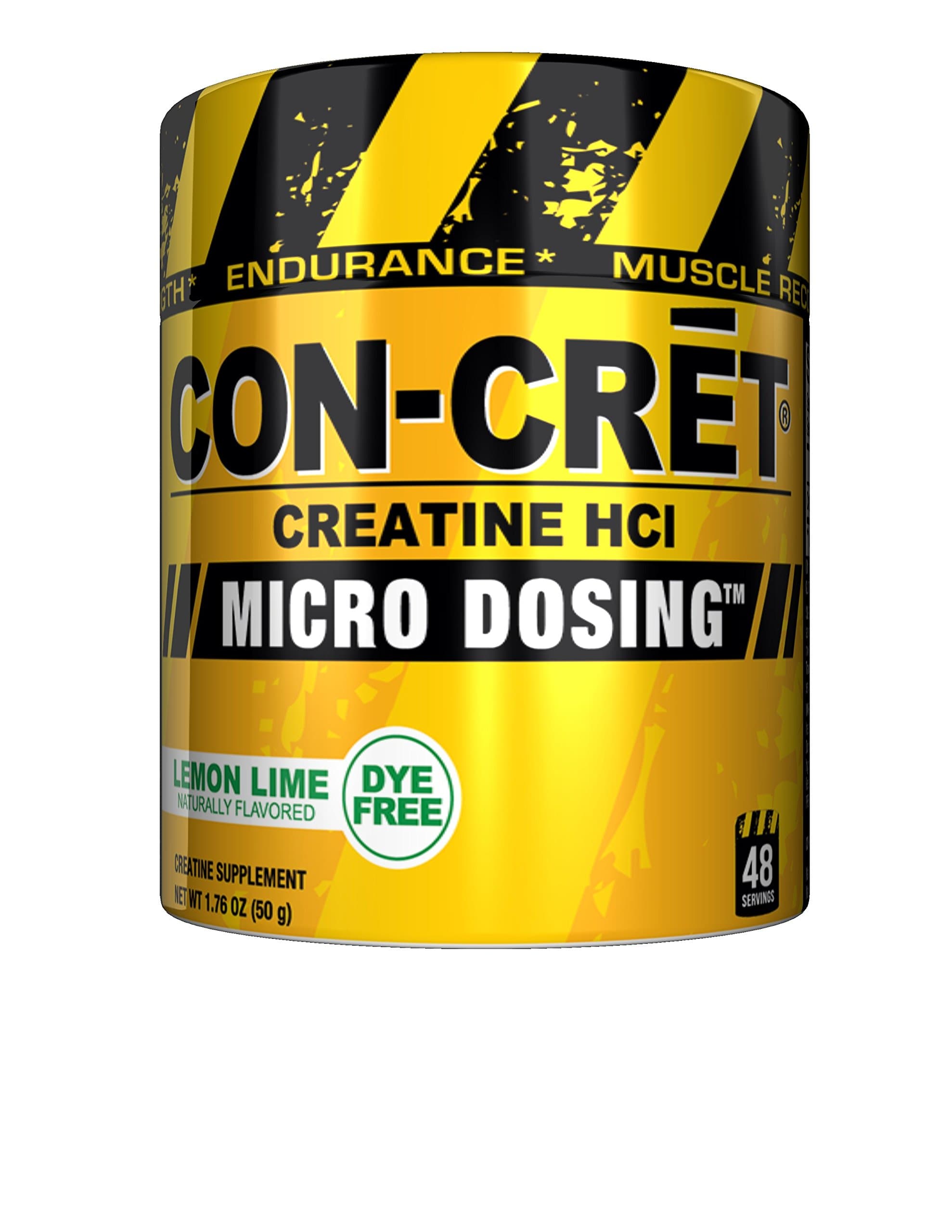 CON_CRET Creatine HCL, Lemon Lime,1.76 oz, 48 Servings