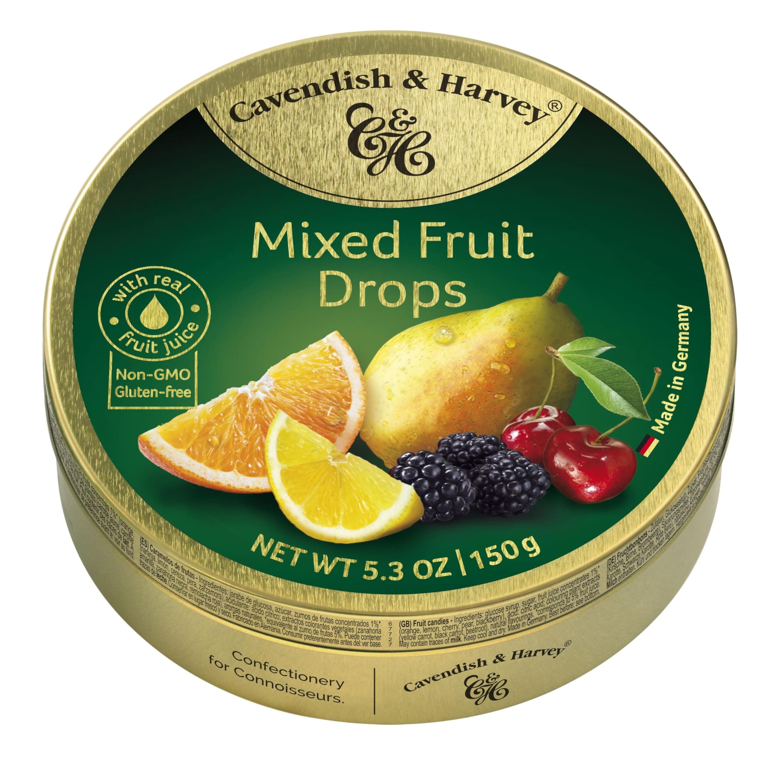 Fruit Candy Tin, Mixed, 5.3 Ounce