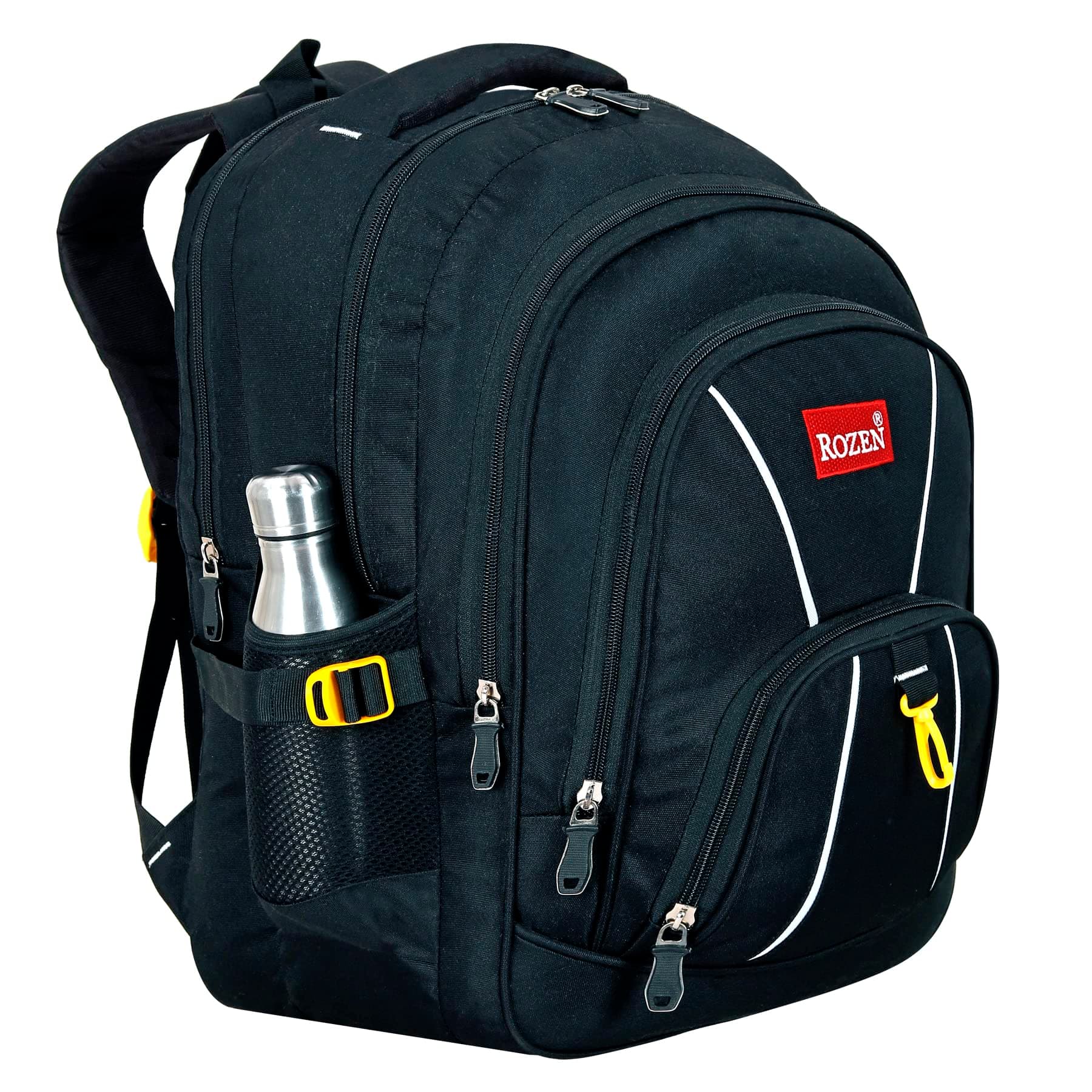 ROZEN 50 Ltrs, 47 cms School Bag Class 4-12 Large 5 partition Laptop Collage Office Travel Backpack Unisex, BLACK, BIG, Antique