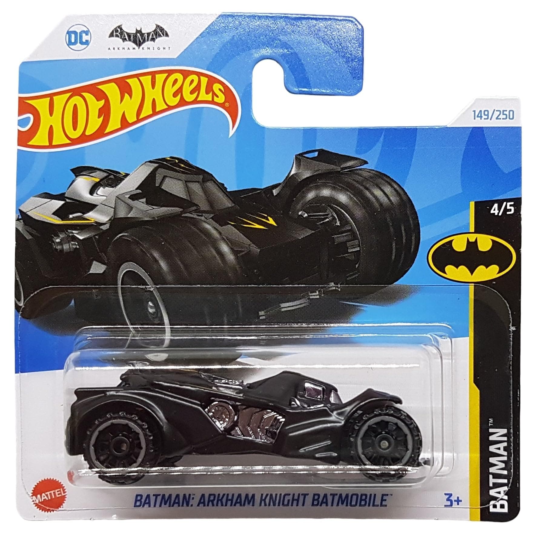 Arkham Knight Batmobile - Batman 4/5 - HTB22 - Short Card - DC Comics - Black - Mattel 2024-1:64
