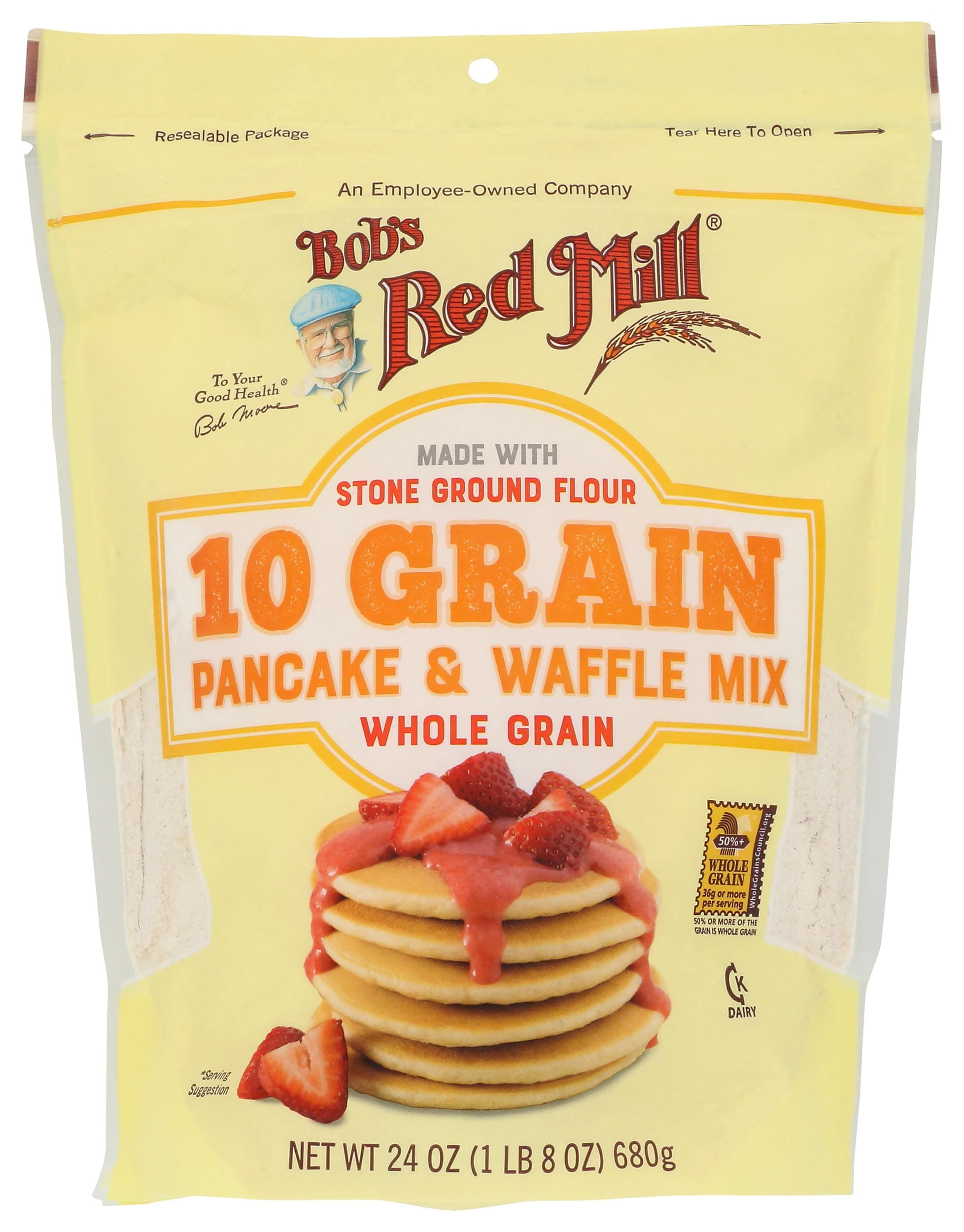 10 Grain Pancake & Waffle Mix, 24 Oz