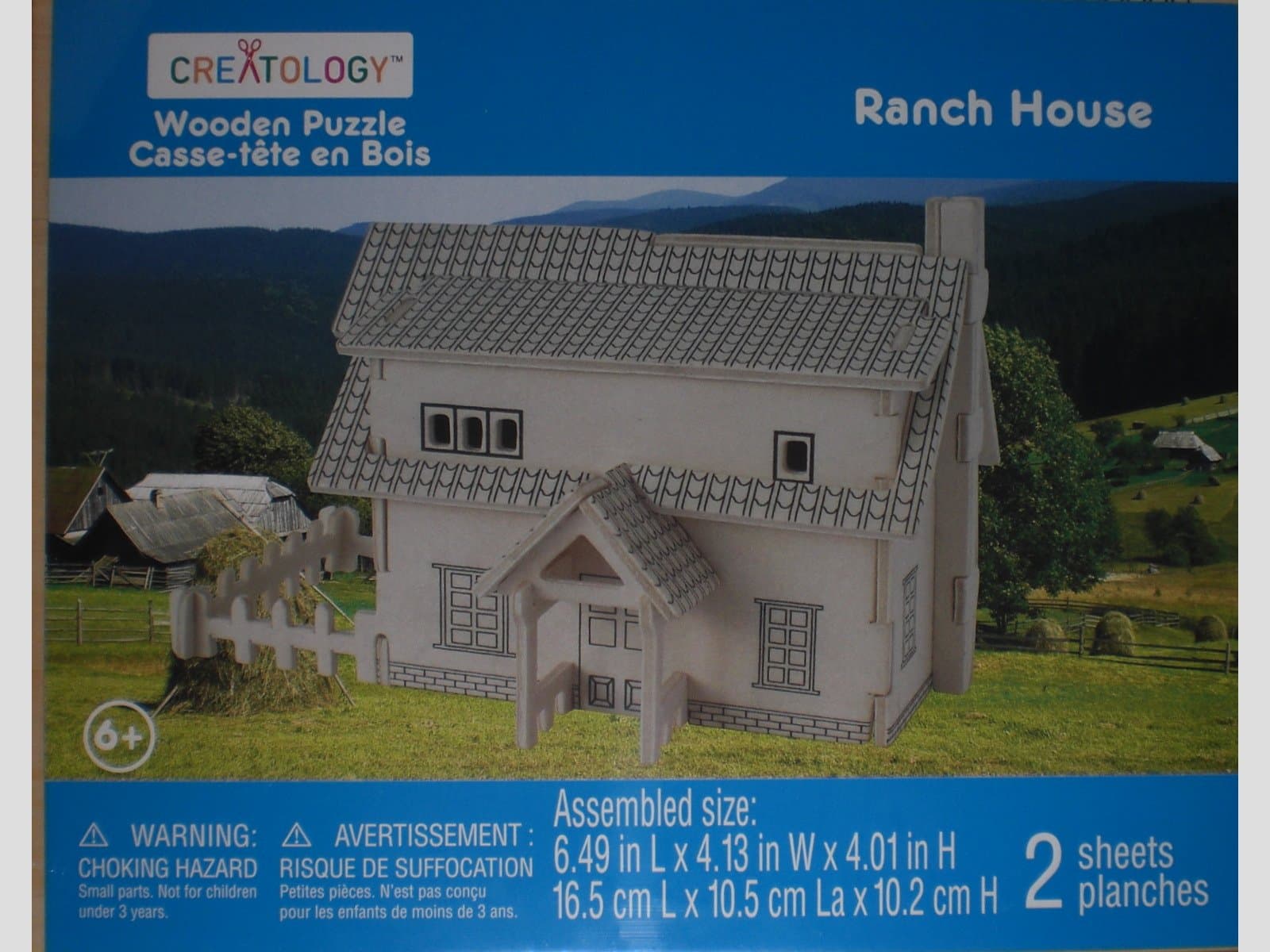 Creatology Wooden Puzzle ~ Ranch House