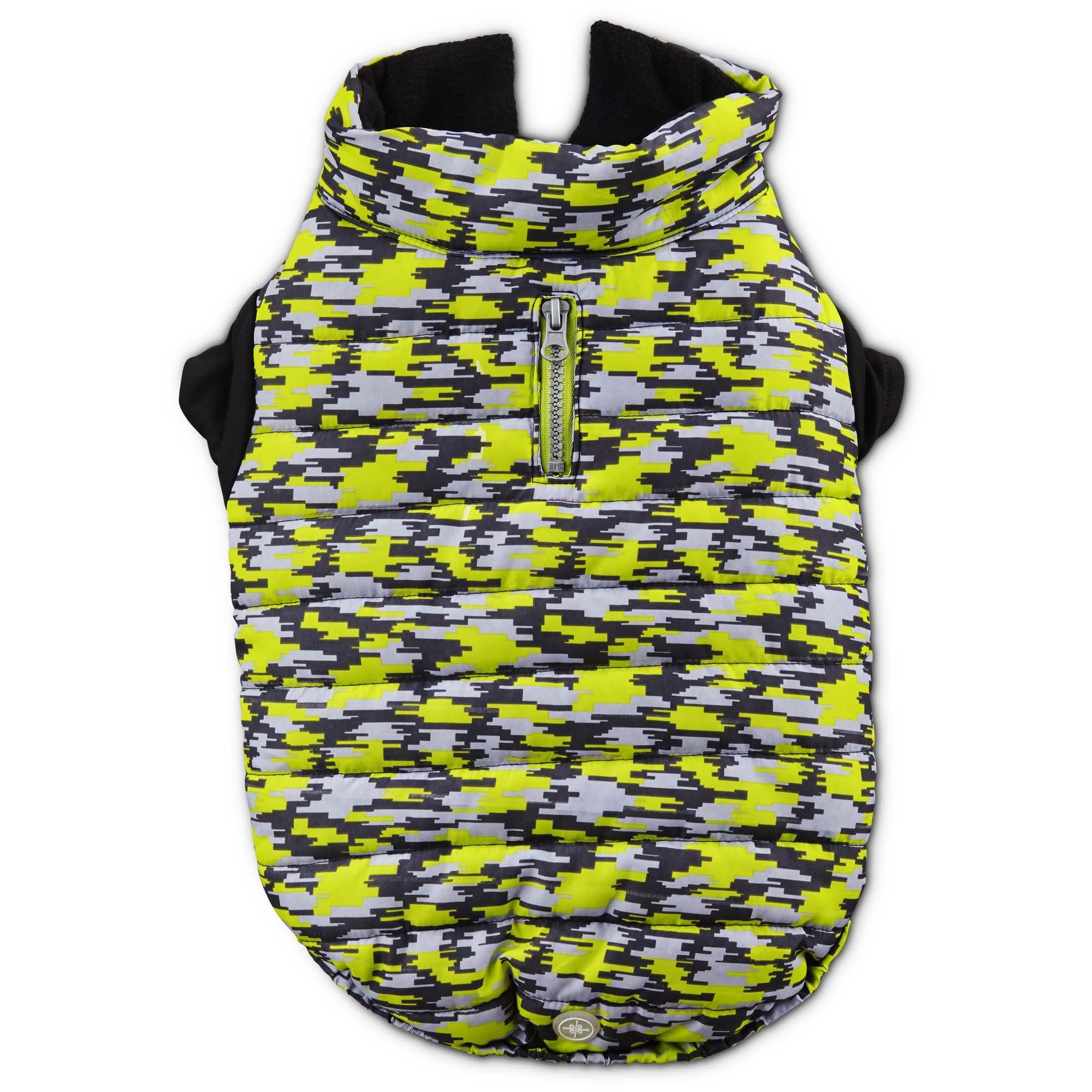 Good2Go Printed Camp Puffer Dog Coat, Small