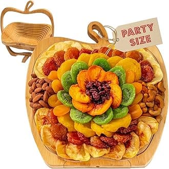 Dried Fruit and Nut Gift Basket, Healthy Assorted Natural Snack Gift Tray, Extra Large Variety Food Tray Party Platter- Mothers Day, Holiday, Birthday, Sympathy, Office, Men, Woman, Him, Her Husband, Wife, Families, Bonnie and Pop