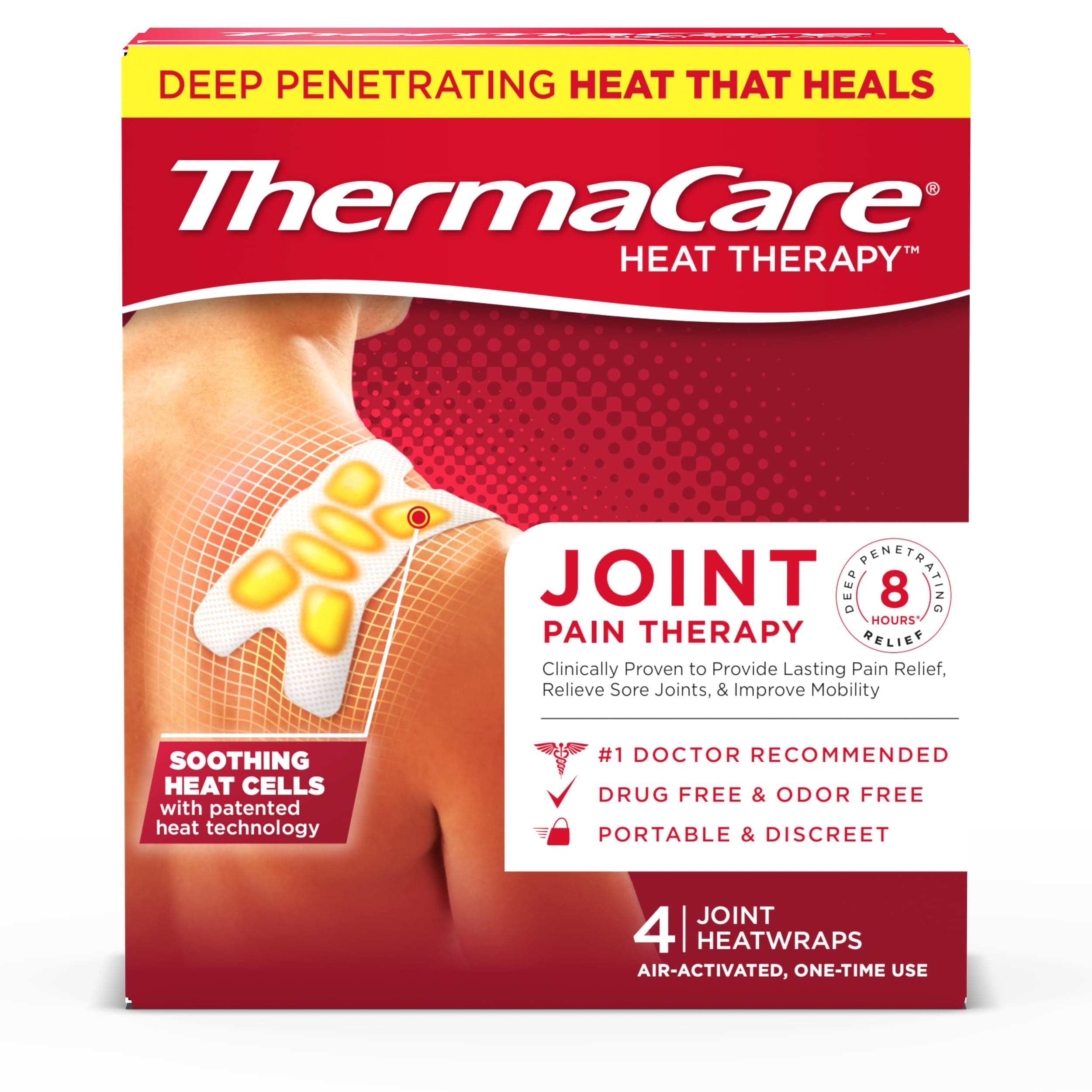 Multi-Purpose Joint Pain Therapy Heatwraps (4-Count)