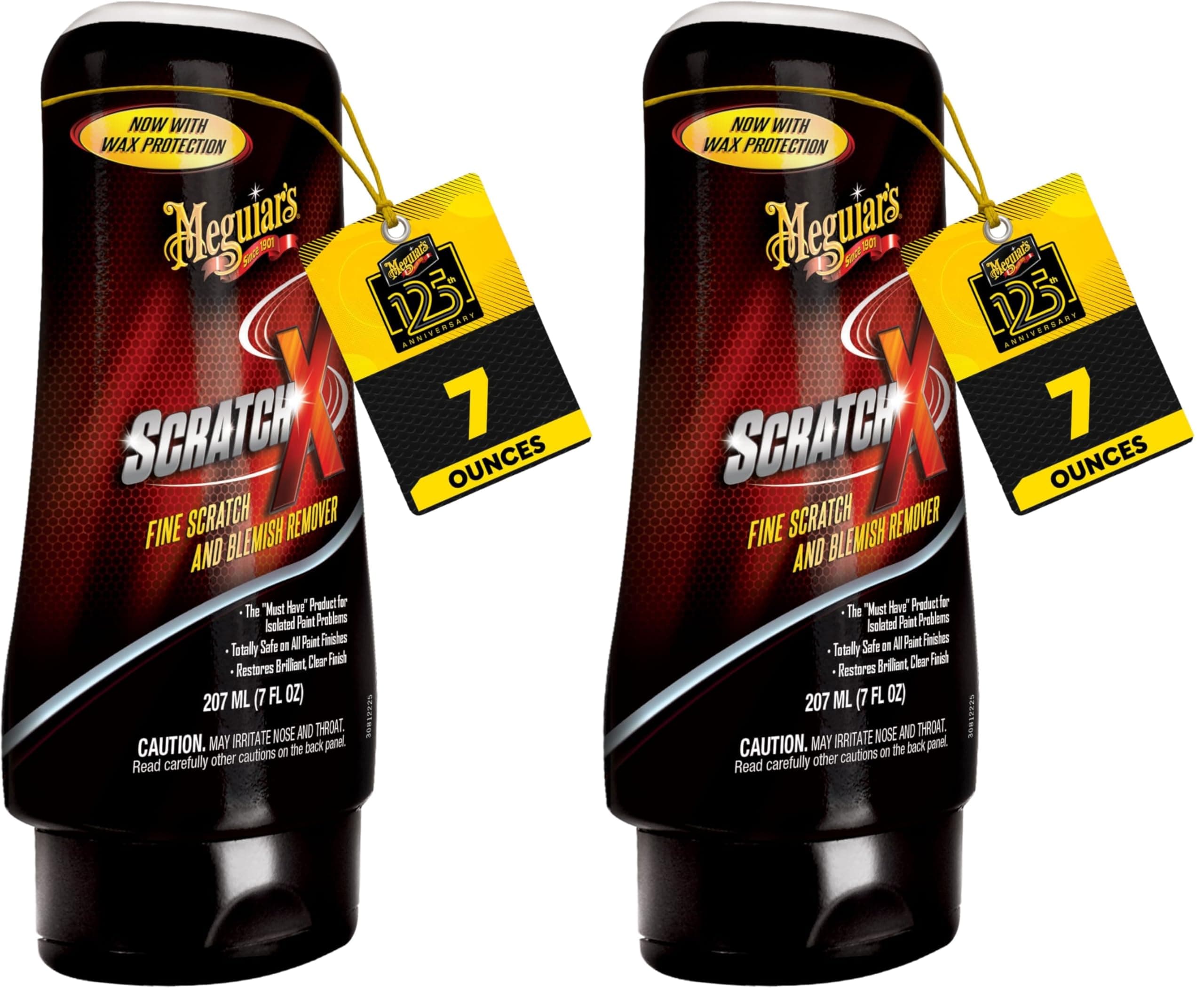 Meguiar's Scratch-X, Fine Scratch and Blemish Remover, 7 Fl. Oz., Factory (Pack of 2)