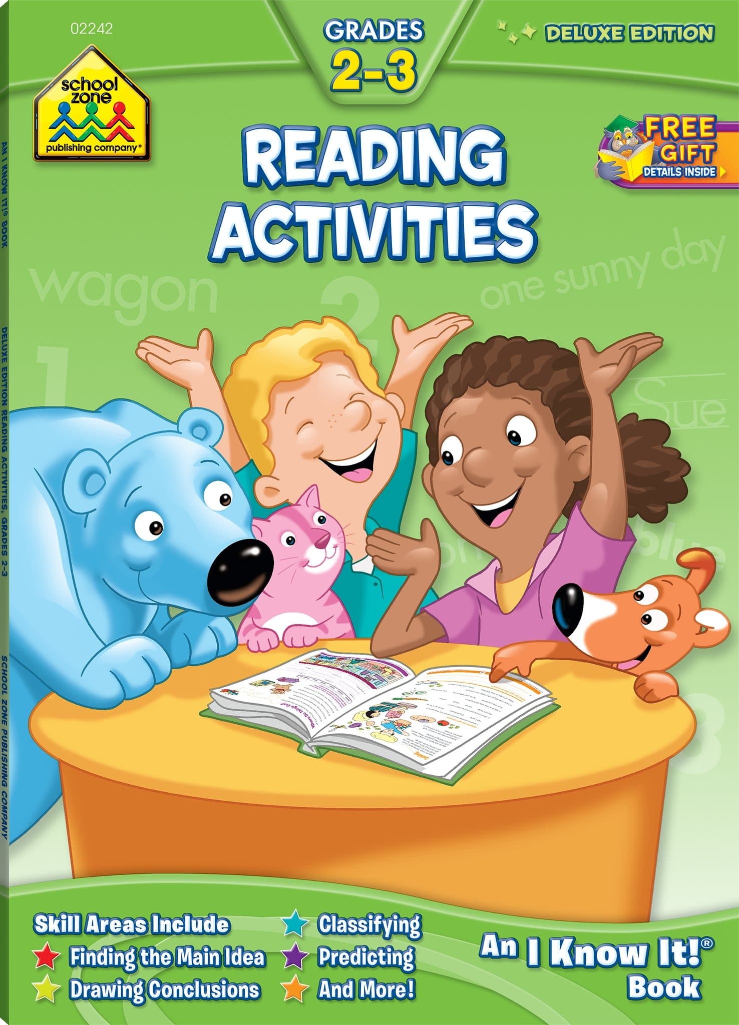 School Zone - Reading Activities 2-3 Workbook - 64 Pages, Ages 7 to 9, 2nd Grade, 3rd Grade, Comparing, Contrasting, Drawing Conclusions, Main Idea, and More (School Zone I Know It!® Workbook Series)