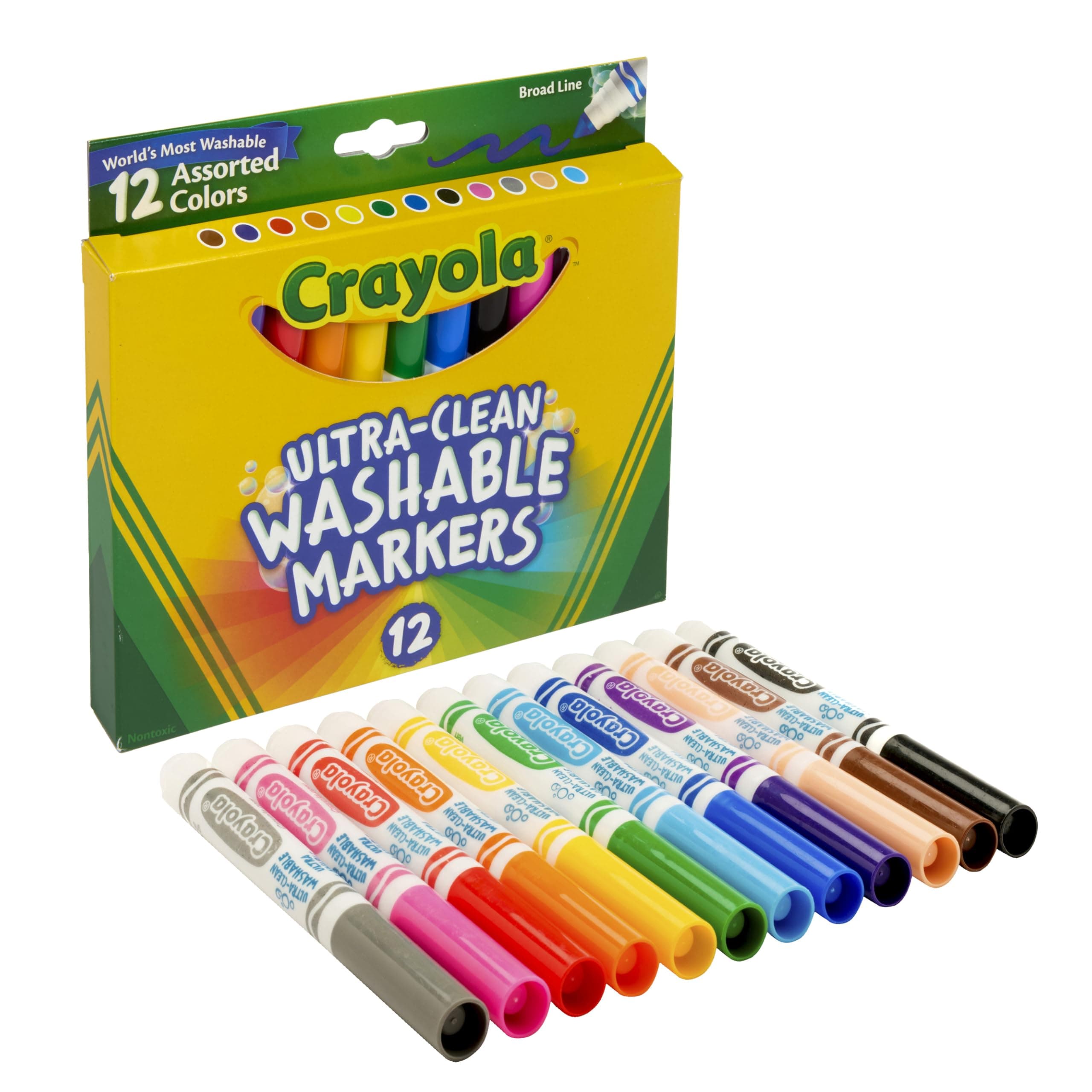 Count of 12 Washable Markers