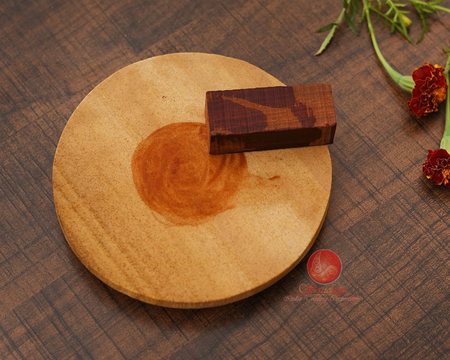 Zed Blue Ramdev Crafts Chandan Pata with Chandan Stick (Chandan Pata with Stick) (Chandan Stick (with Stick)) - Fastest Delivery By DHL