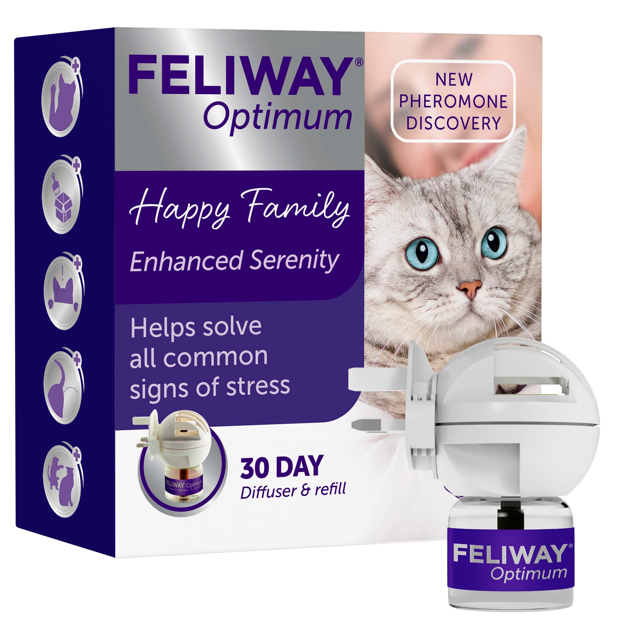Feliway Optimum Diffuser + Refill for Cats 48ML