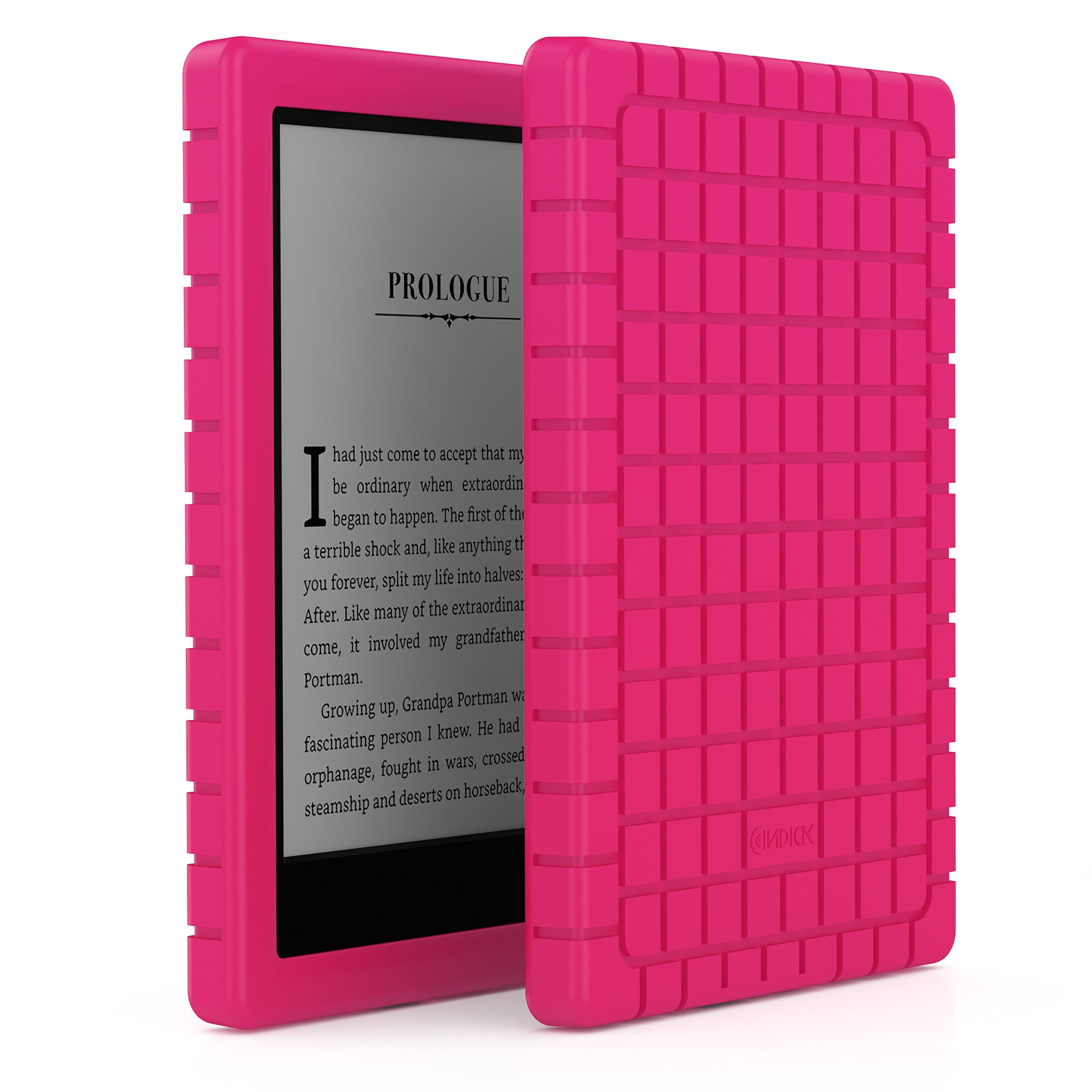 All-new Kindle Case, Cindick [Soft Silicone Rubber] Durable Premium Cover Protector Lightweight Shockproof Impact Resistance for All-new Kindle-Rosy Red