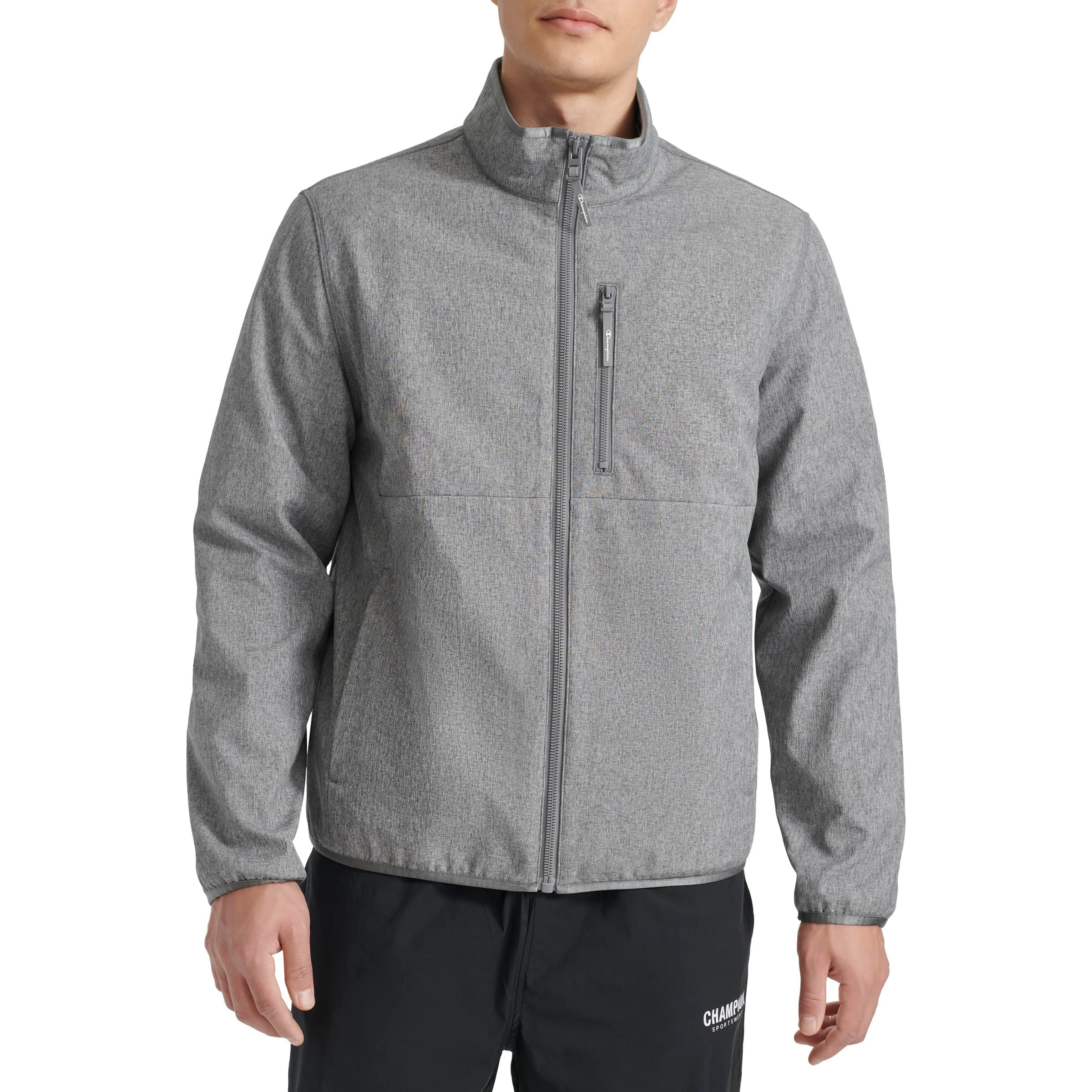 Men's Lightweight Active Soft Shell Jacket With Stand Collar