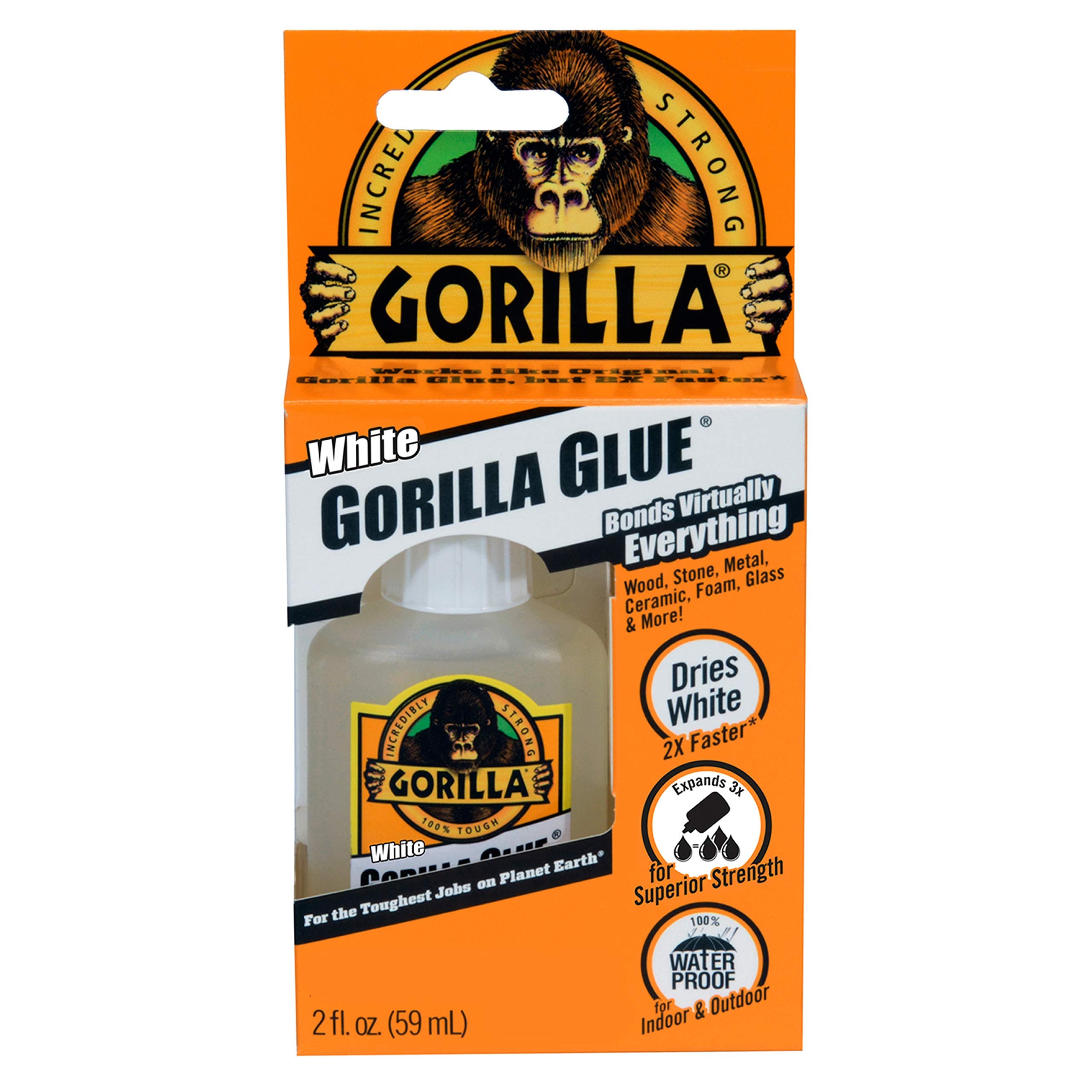 Gorilla 5201204-2 Glue (White, 2oz)