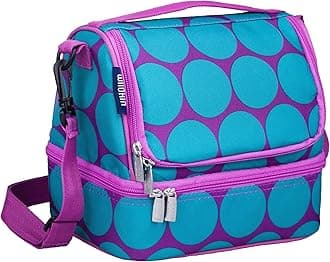 Two Compartment Insulated Lunch Bag for Kids – School & Travel Ready - Big Dot Aqua