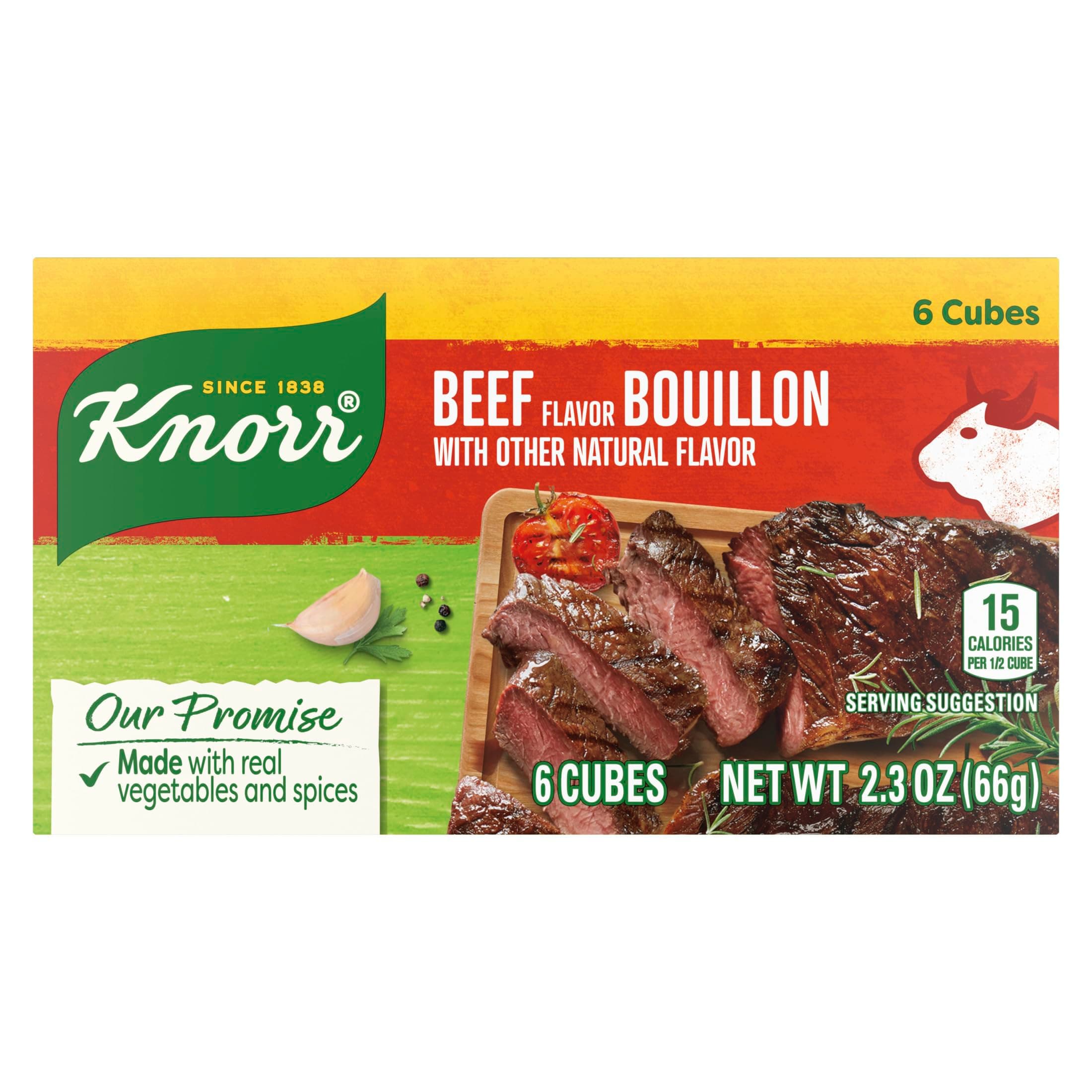 Knorr Cube Bouillon, Beef, 2.3 oz, 6 cubes