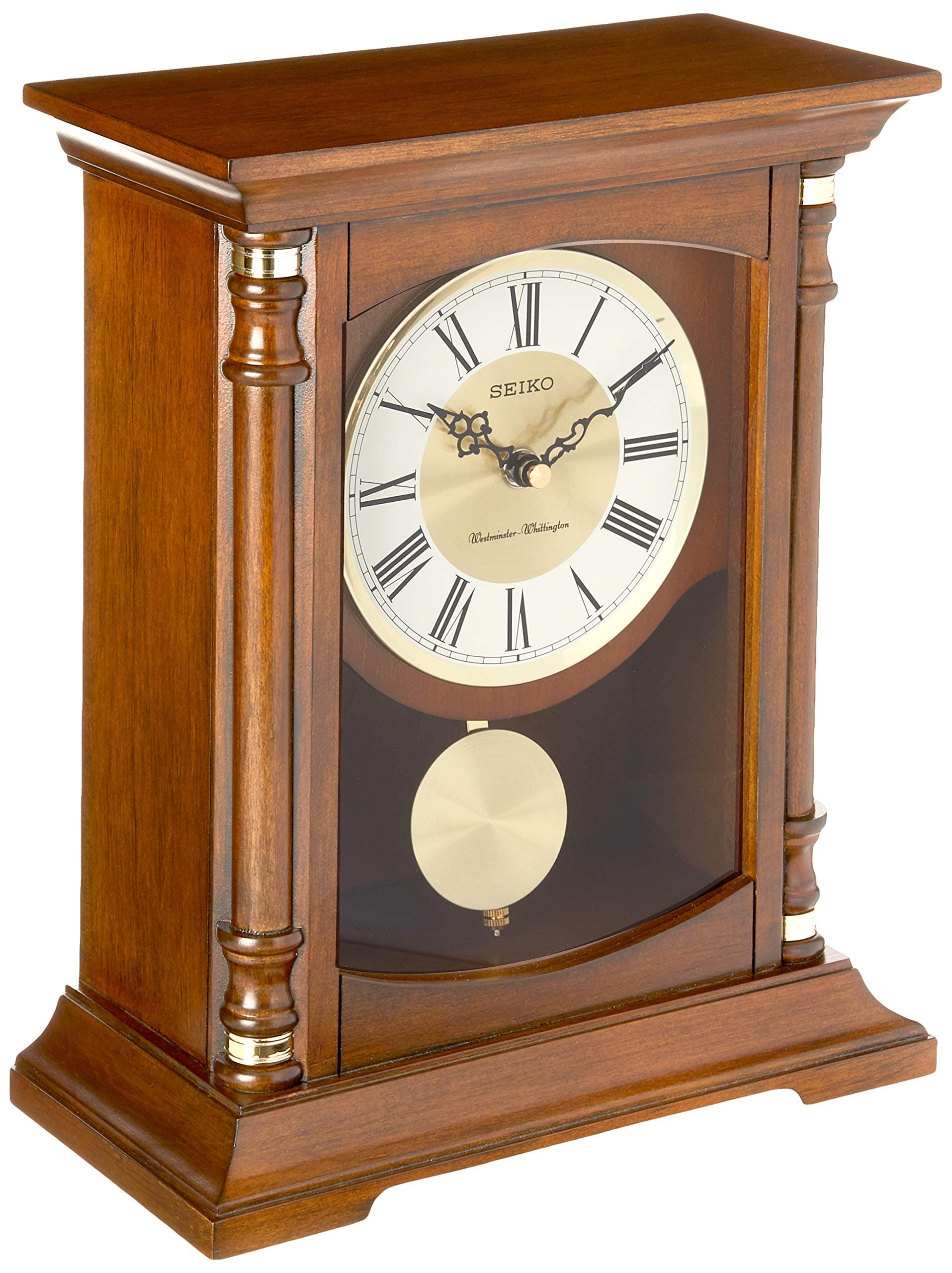 Baron Mantel Chime Clock,Brown